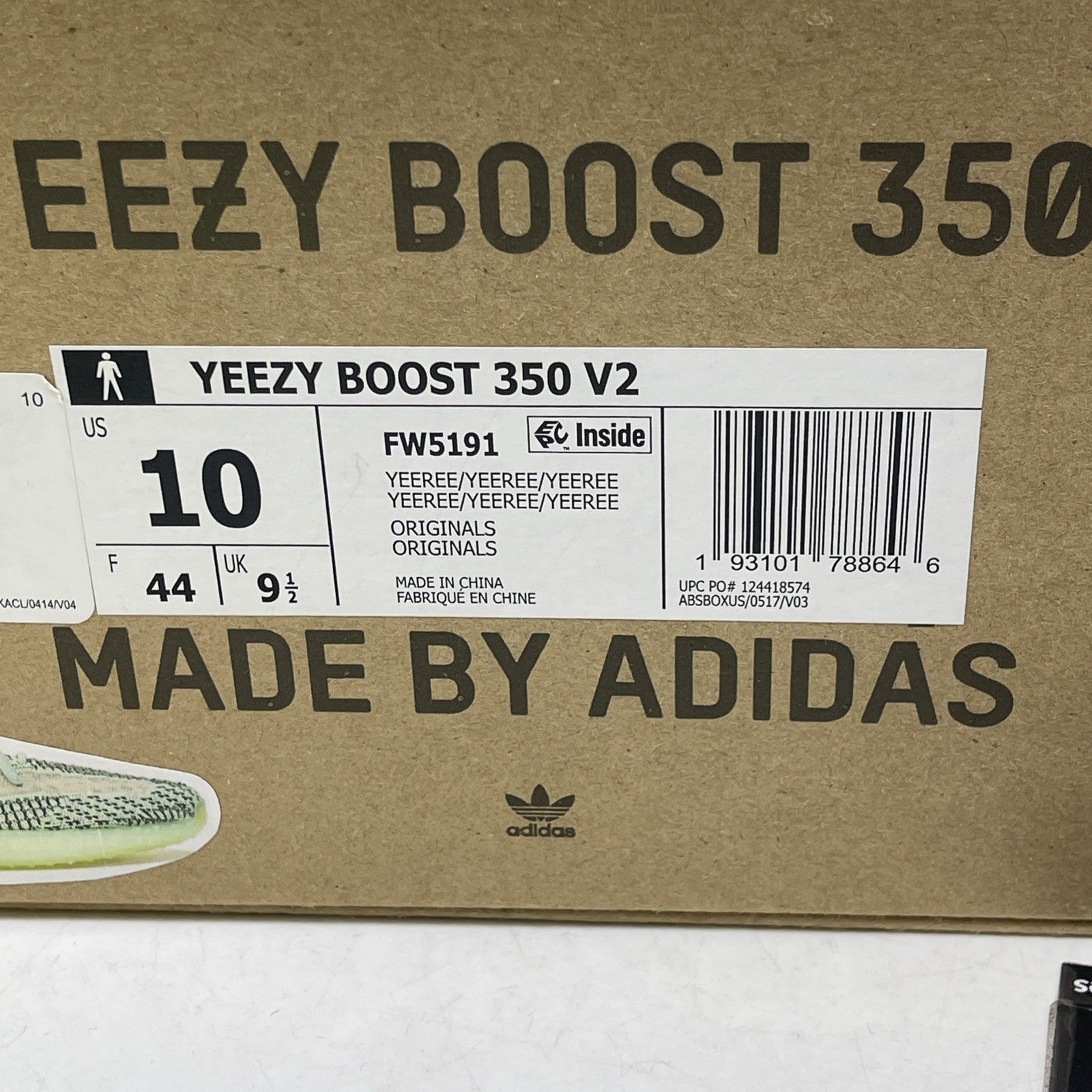 Size 10 - adidas Yeezy Boost 350 V2 Yeezreel Non-Reflective Black (FW5191)