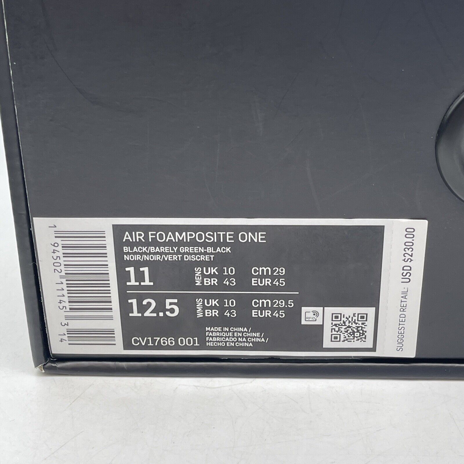 Size 11 - Nike Air Foamposite One All-Star 2021 Green Black Leather (CV1766-001)