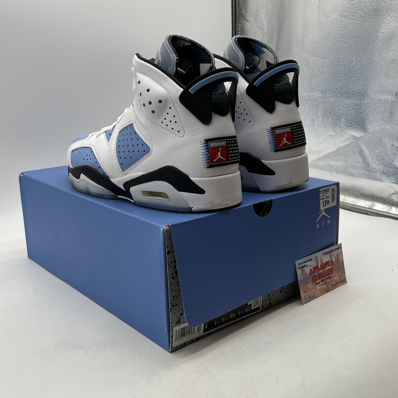 Size 9 - Jordan 6 Retro Mid UNC Home (CT8529-410)