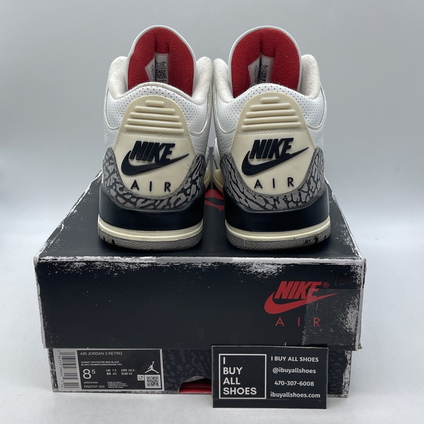 Size 8.5 - Air Jordan 3 Retro Mid White Cement Reimagined (DN2707-100)