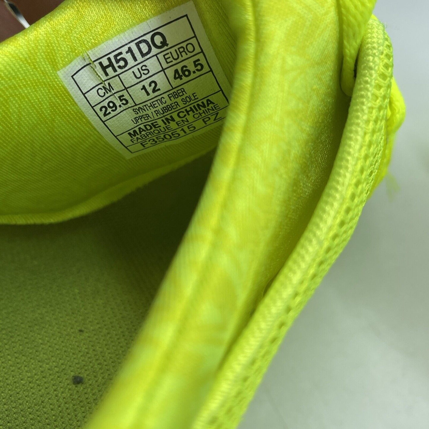 Size 12 - asics gel kayano evo neon green Suede Leather  (H51DQ)