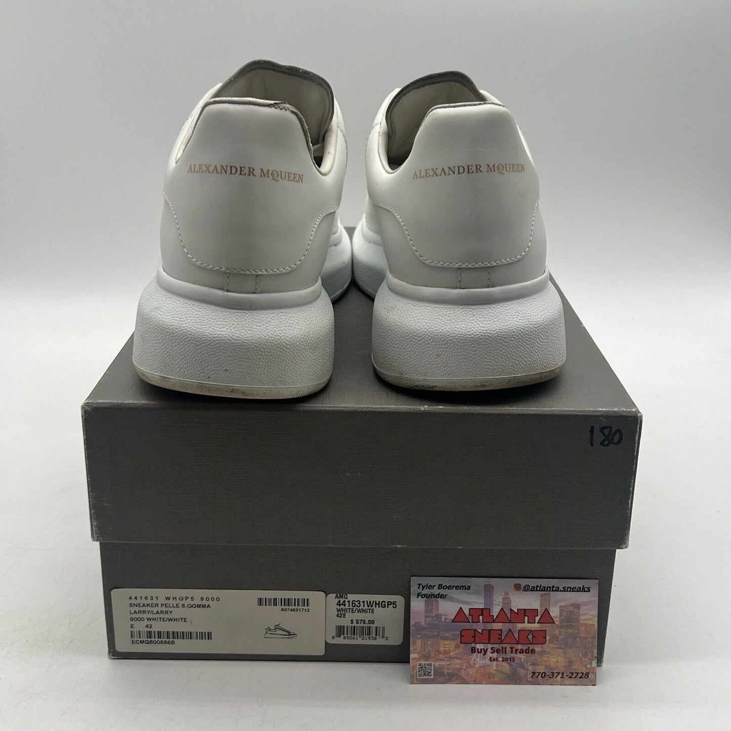 Size 9 - Alexander McQueen Men’s Oversized Sneaker Size White