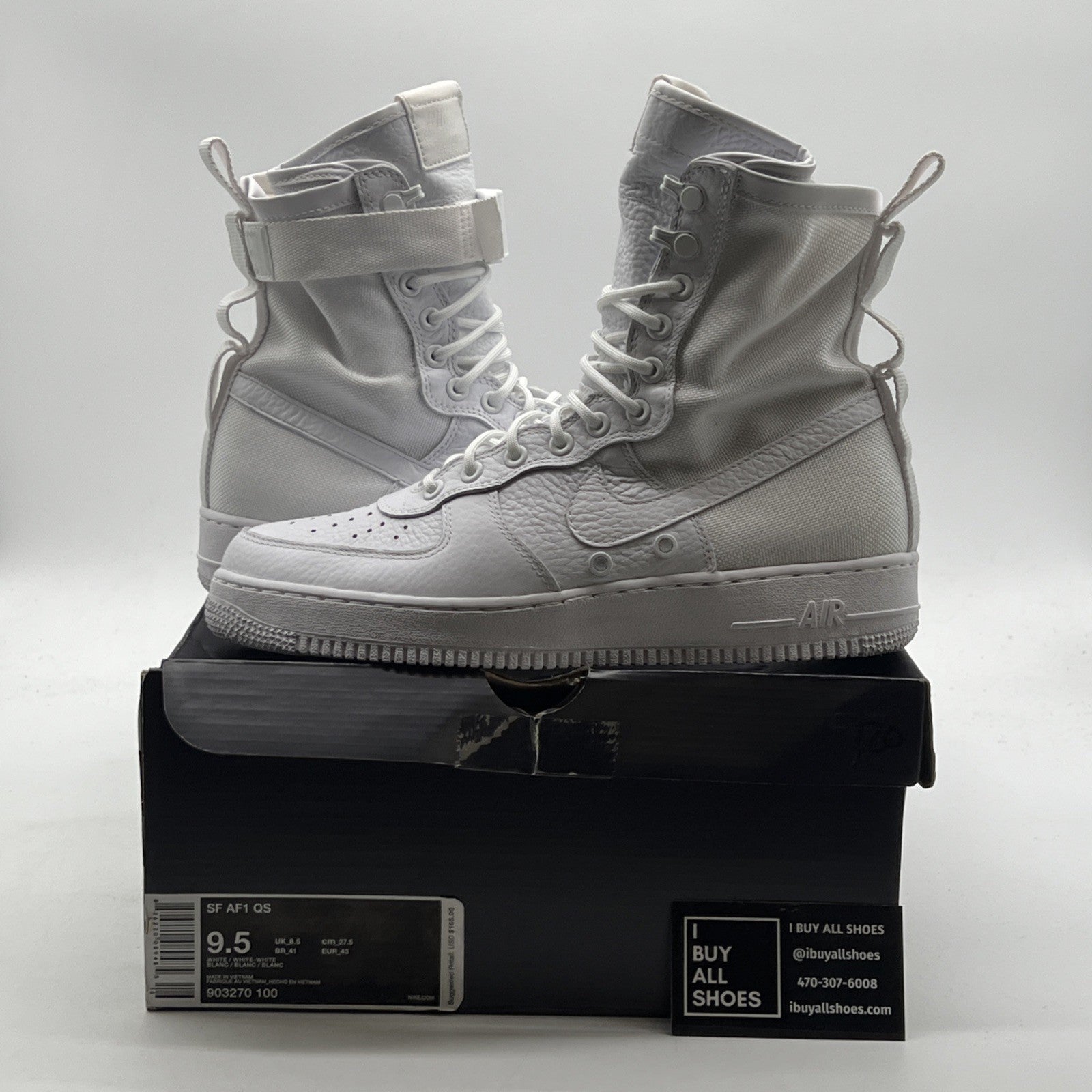 Size 9.5 - Nike SF Air Force 1 QS (903270-100)