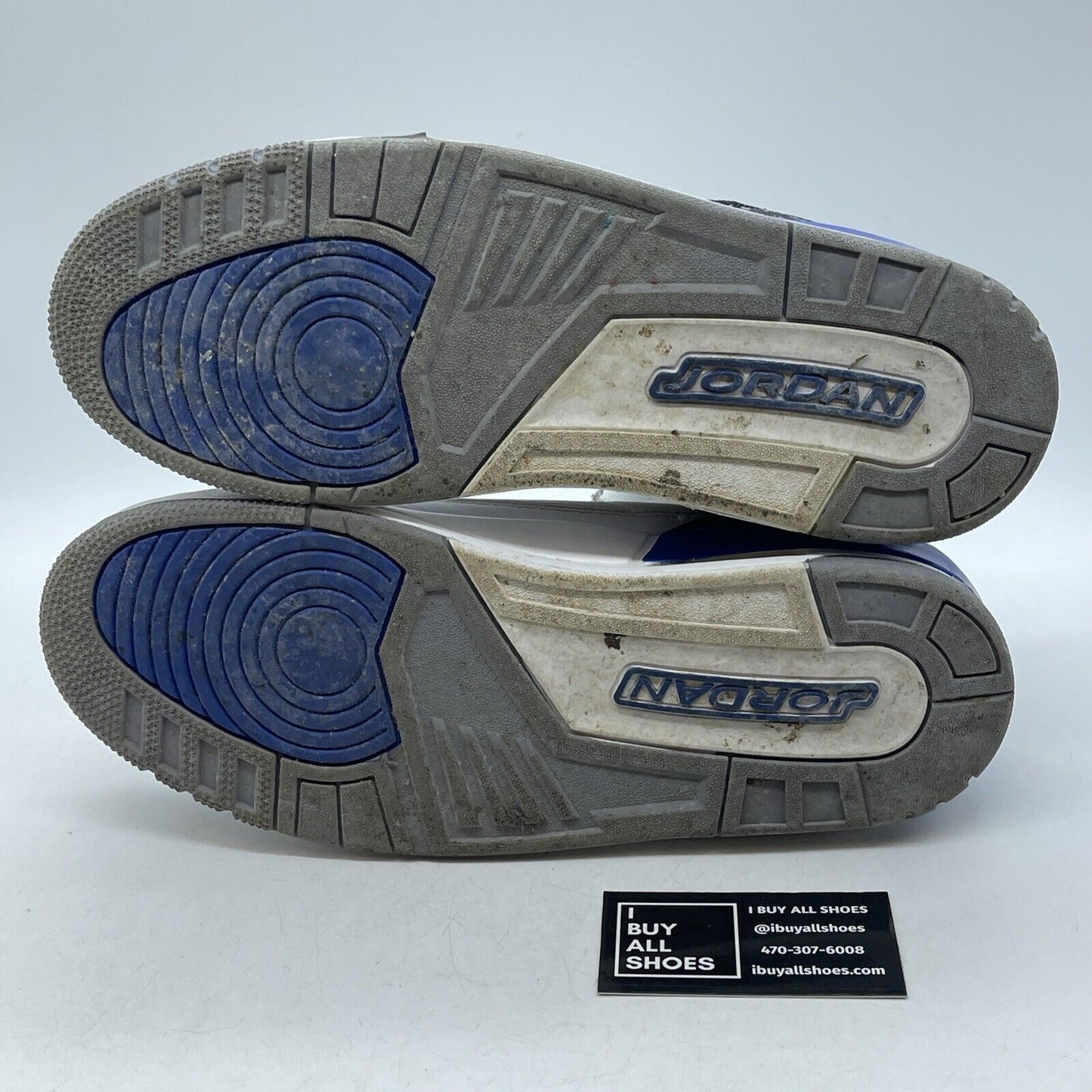 Size 12 - Jordan 3 Retro Mid Racer Blue Grey White Suede Leather (CT8532-145)