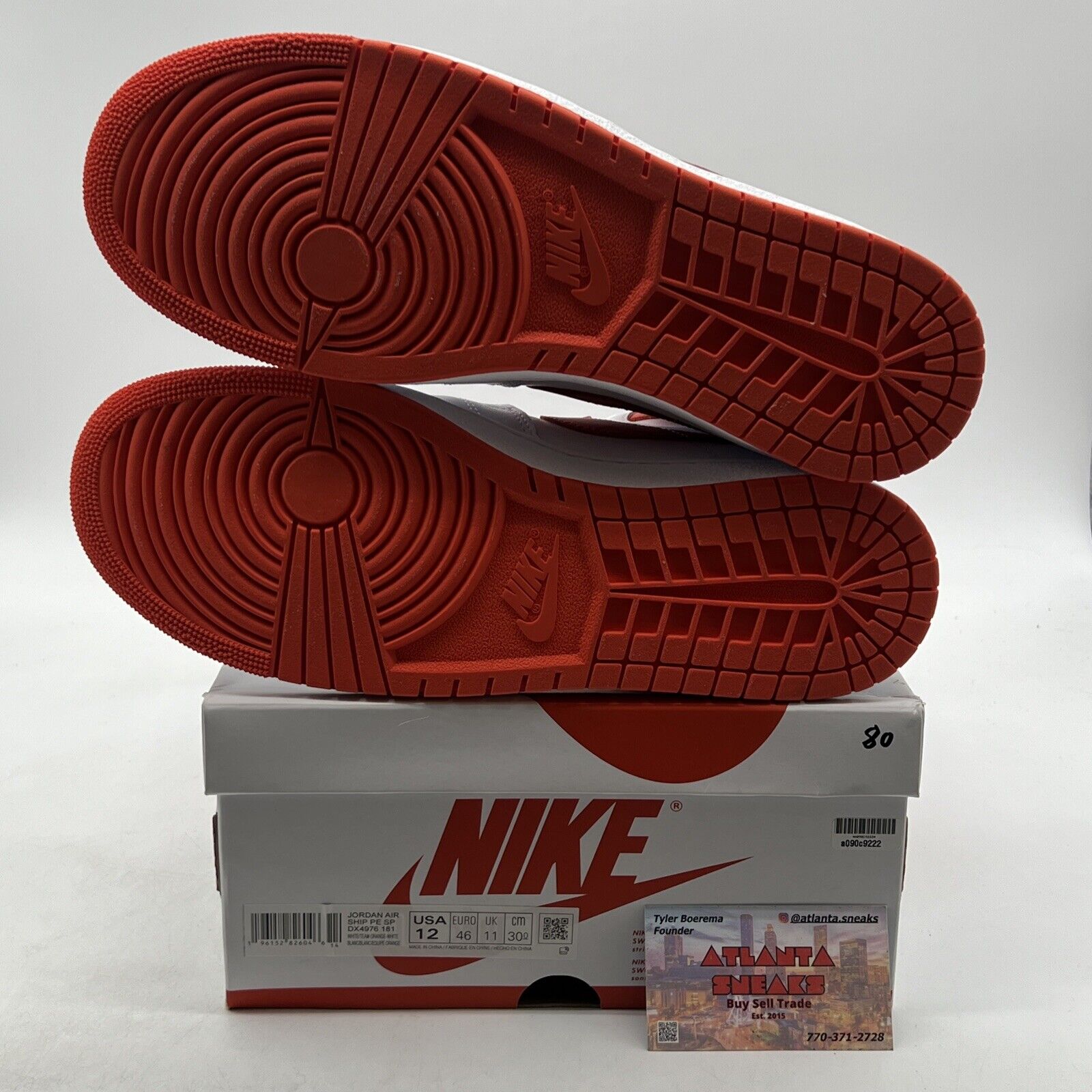 Size 12 - Nike Air Ship White Team Orange (DX4976-181)