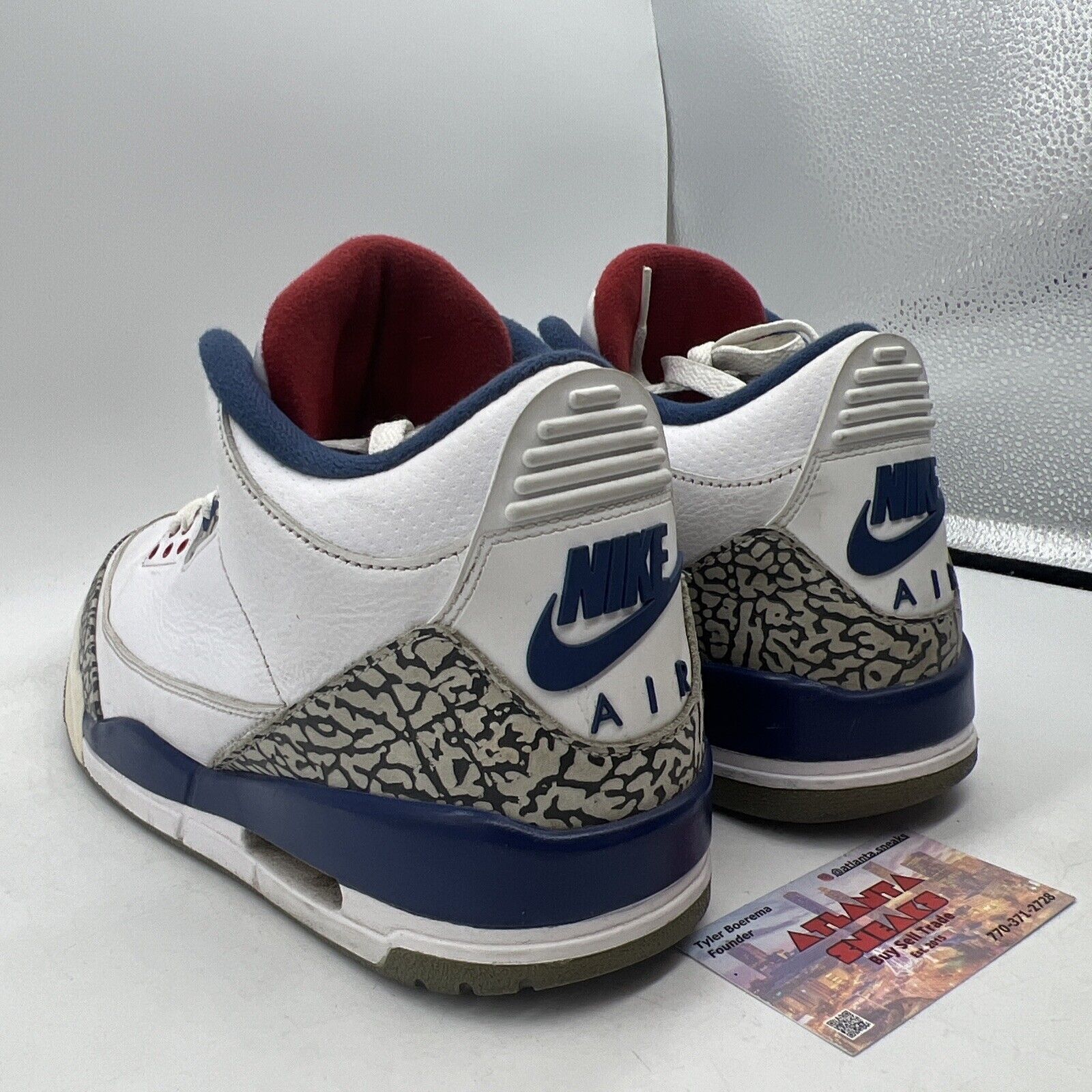 Size 11.5 - Jordan 3 Retro OG Mid True Blue White Leather (854262-106)