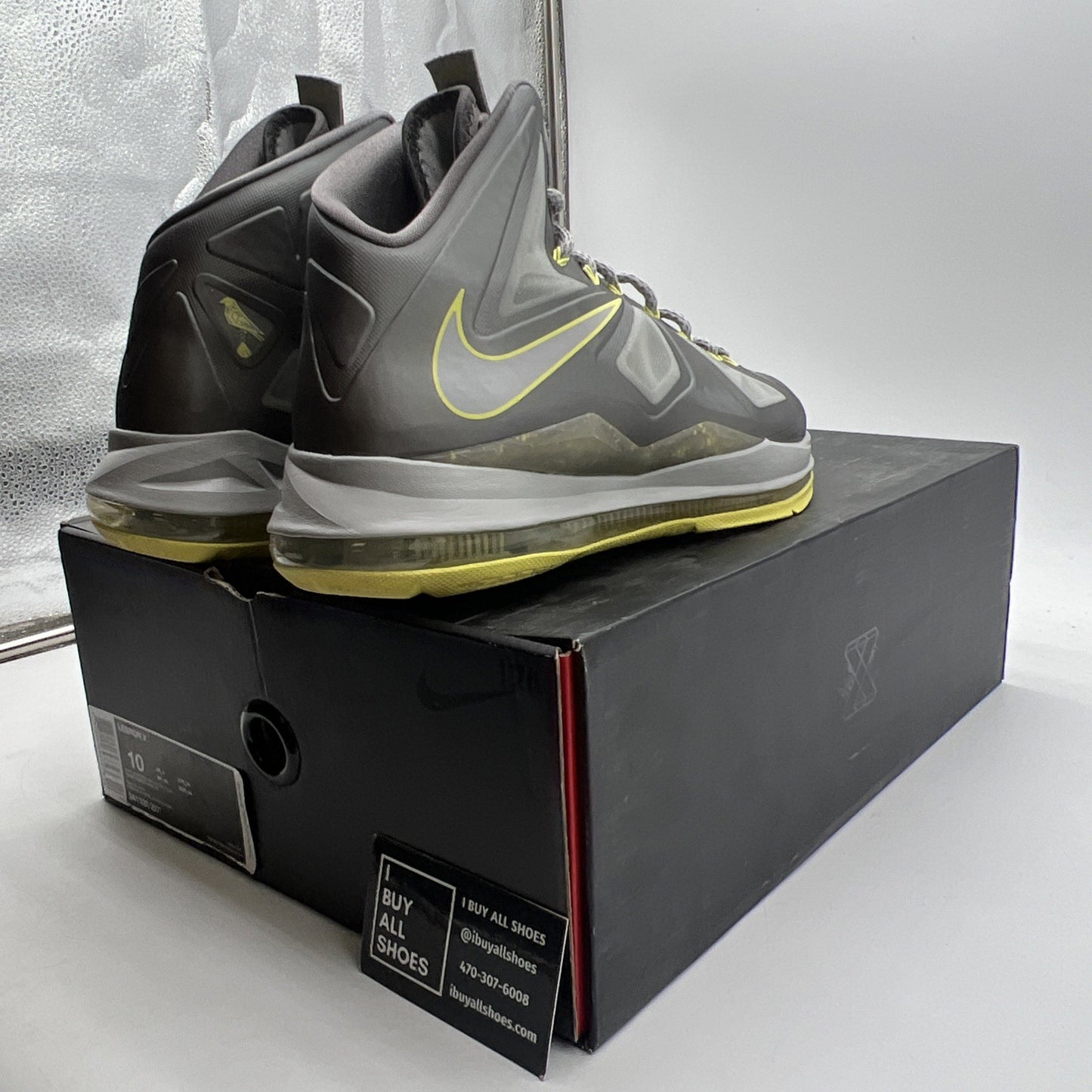 Size 10 - Nike LeBron 10 Yellow Diamond (541100-007)