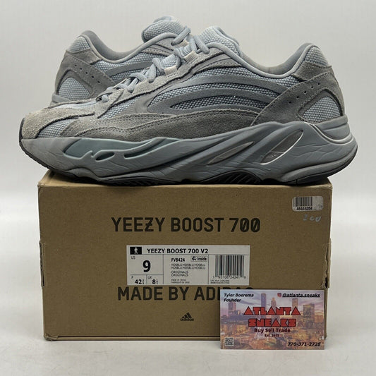 Size 9 - adidas Yeezy Boost 700 V2 Hospital Blue Suede (FV8424)