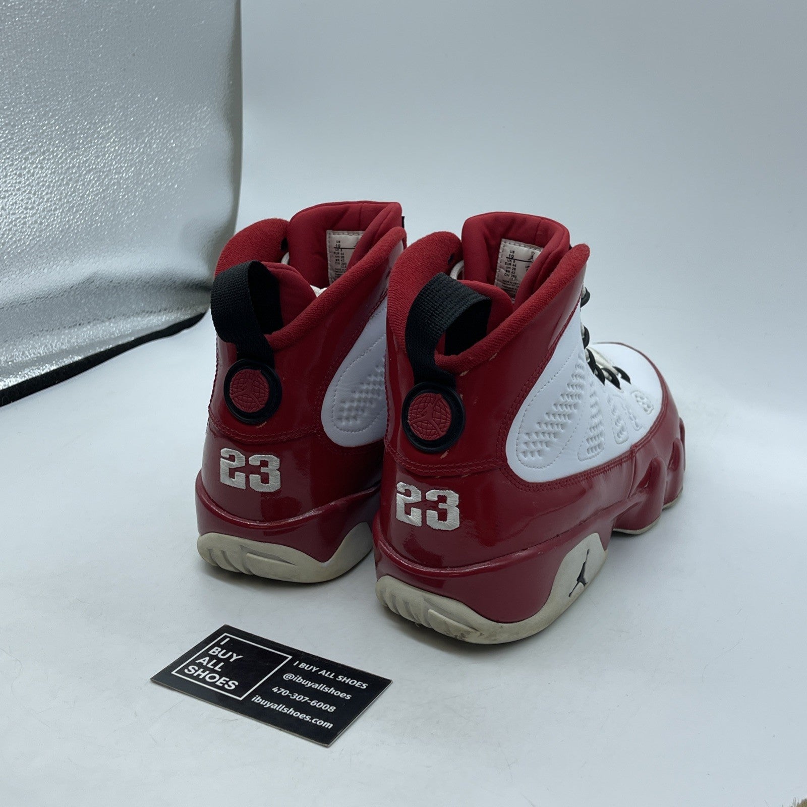 Size 10 - Air Jordan 9 Retro Gym Red White Black Leather (302370-160)