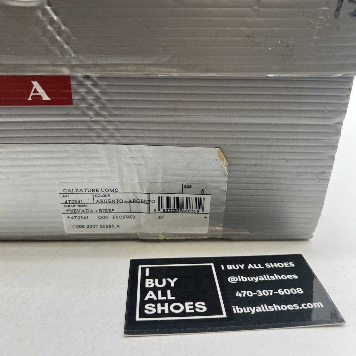 Size 6 - PRADA SPORT America's Cup Silver Leather Nylon Mesh Ankle Sneakers