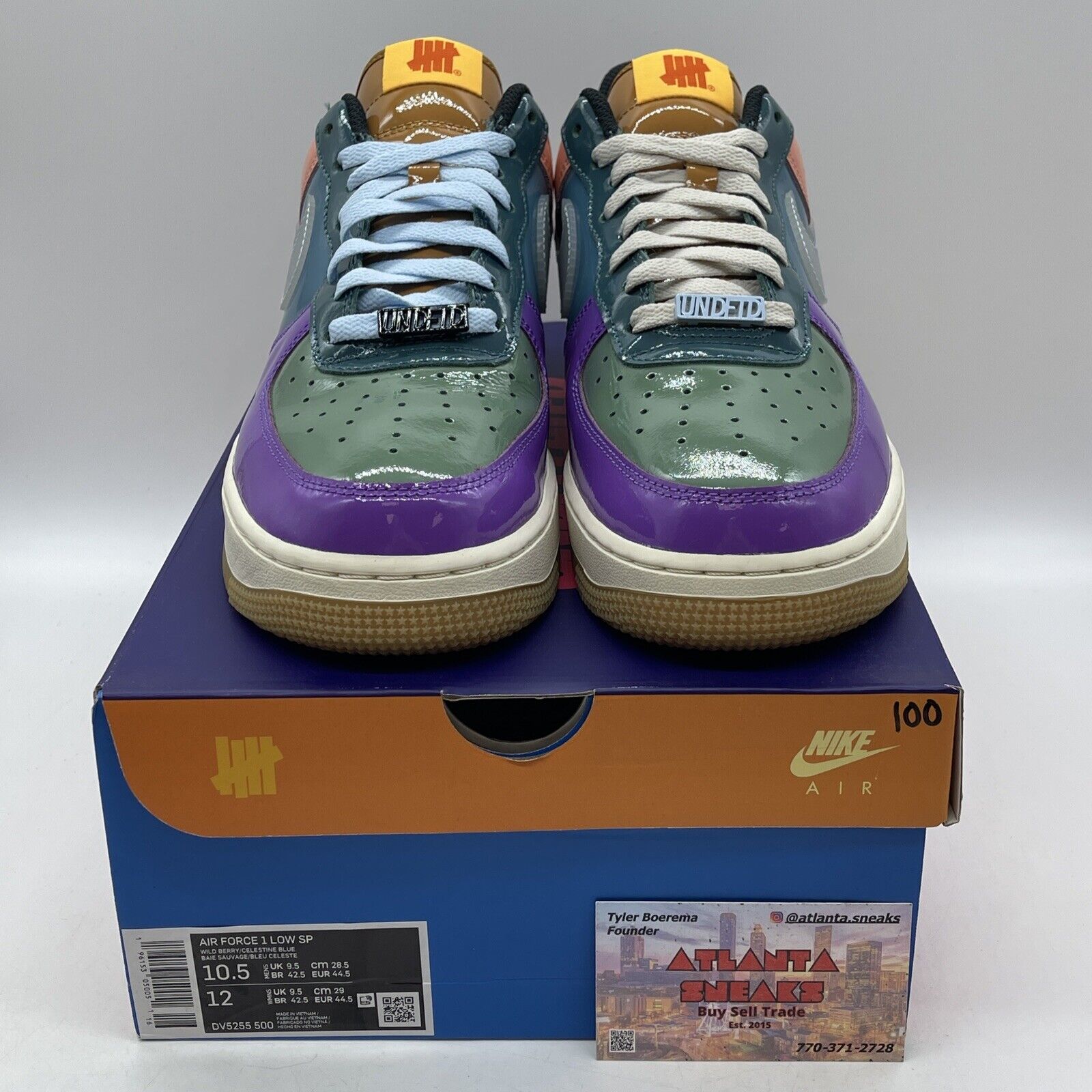 Size 10.5 - Nike Undefeated x Air Force 1 Low Celestine Blue (DV5255-500)