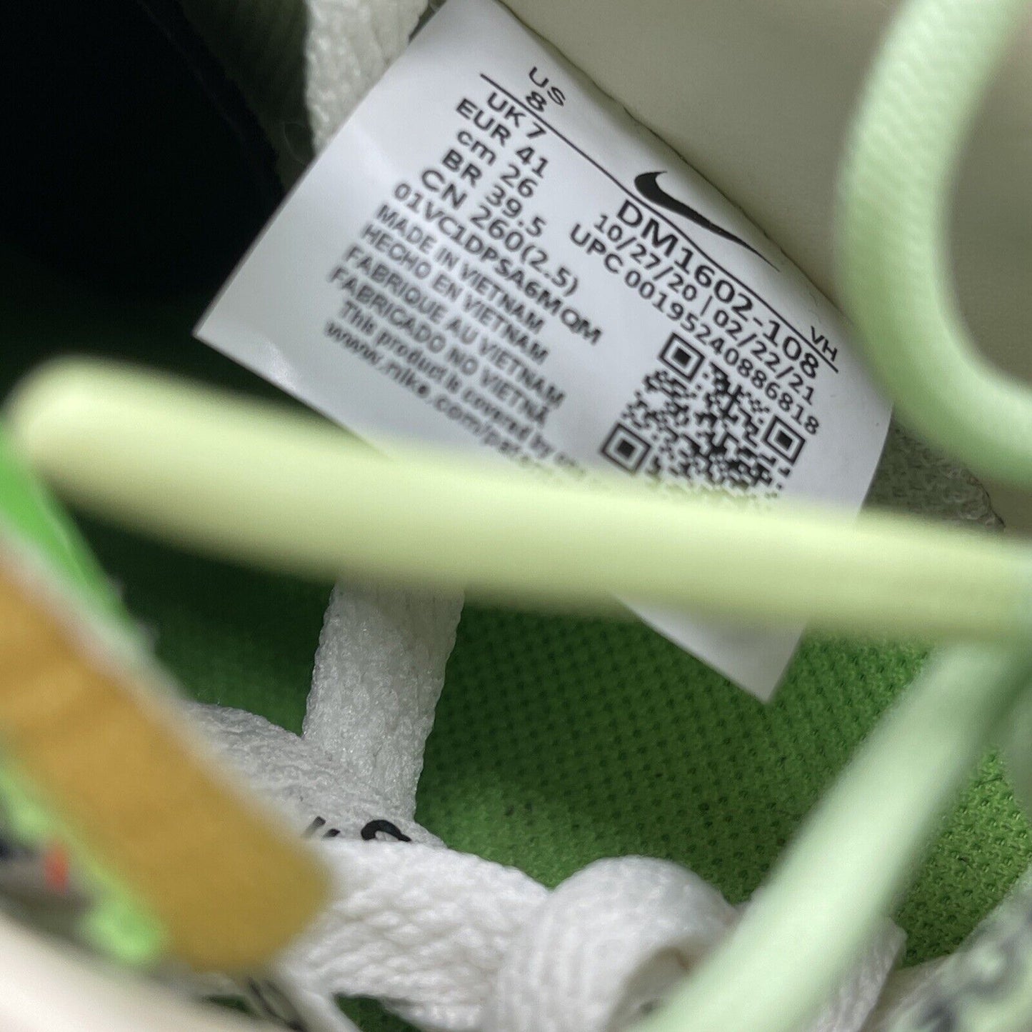 Size 8 - Nike Off-White x Dunk Low Lot 07 of 50 Grey White Suede (DM1602-108)
