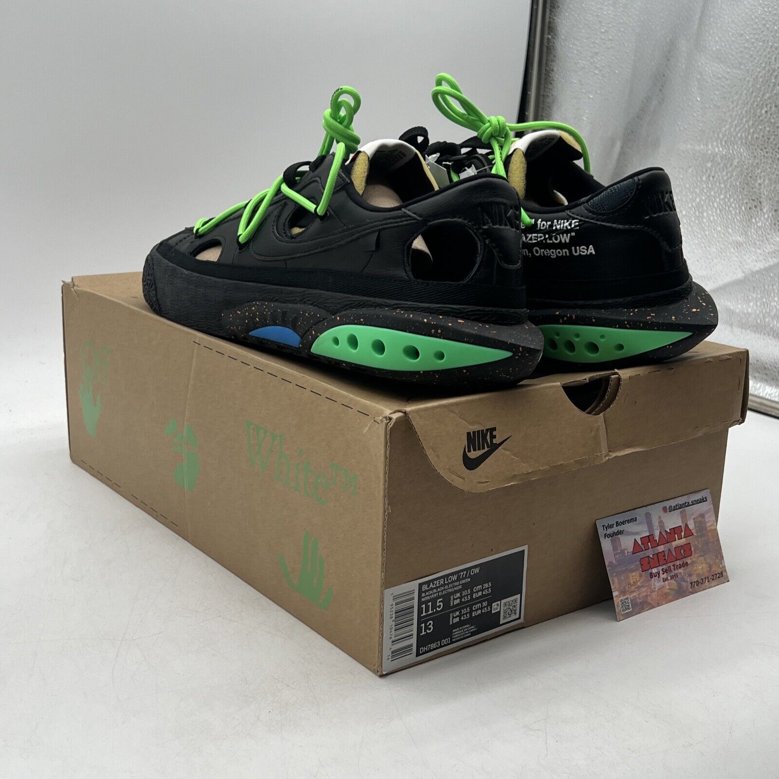 Size 11.5 - Nike Off-White x Blazer Low Black (DH7863-001)