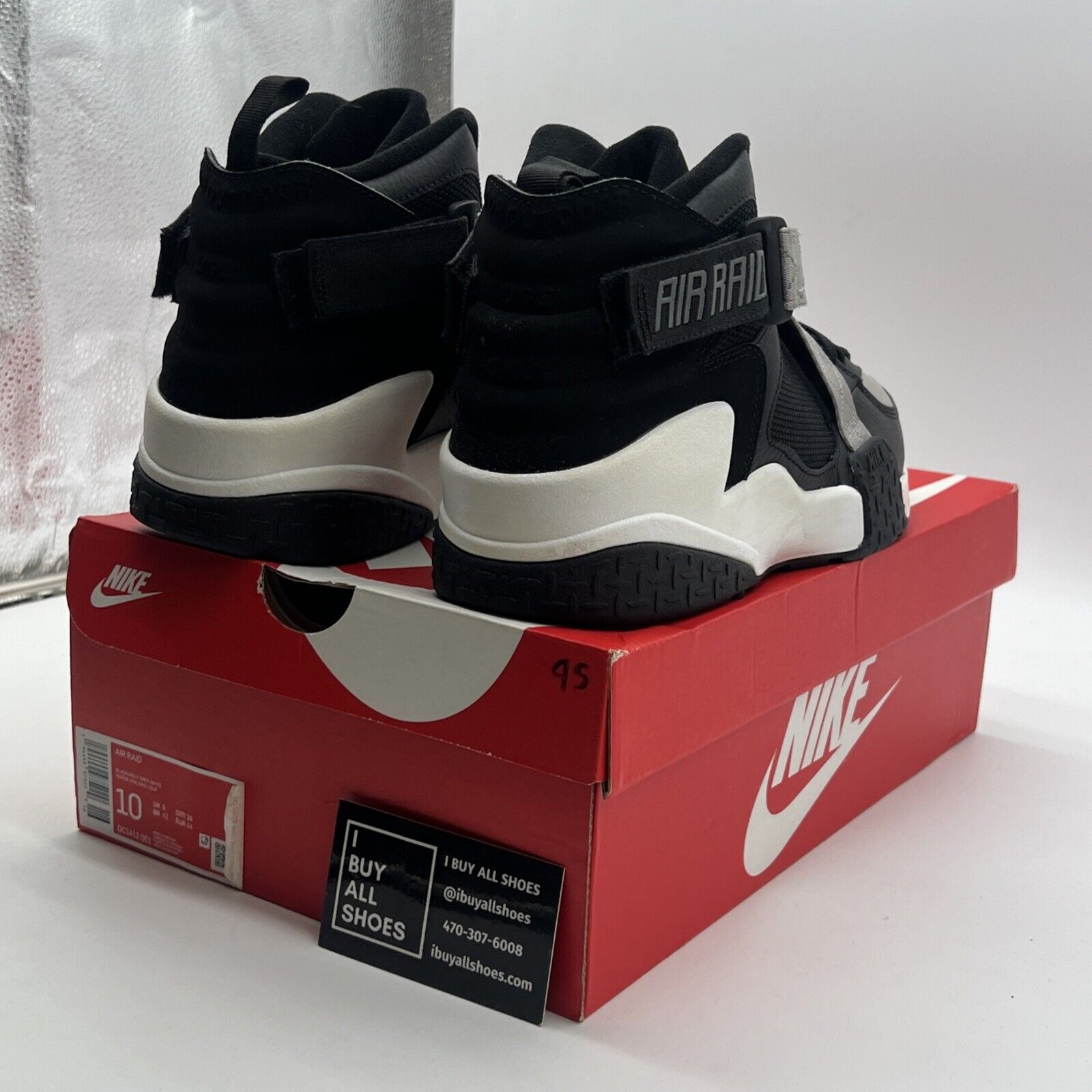 Size 10 - Nike Air Raid OG Black Grey (DC1412-001)