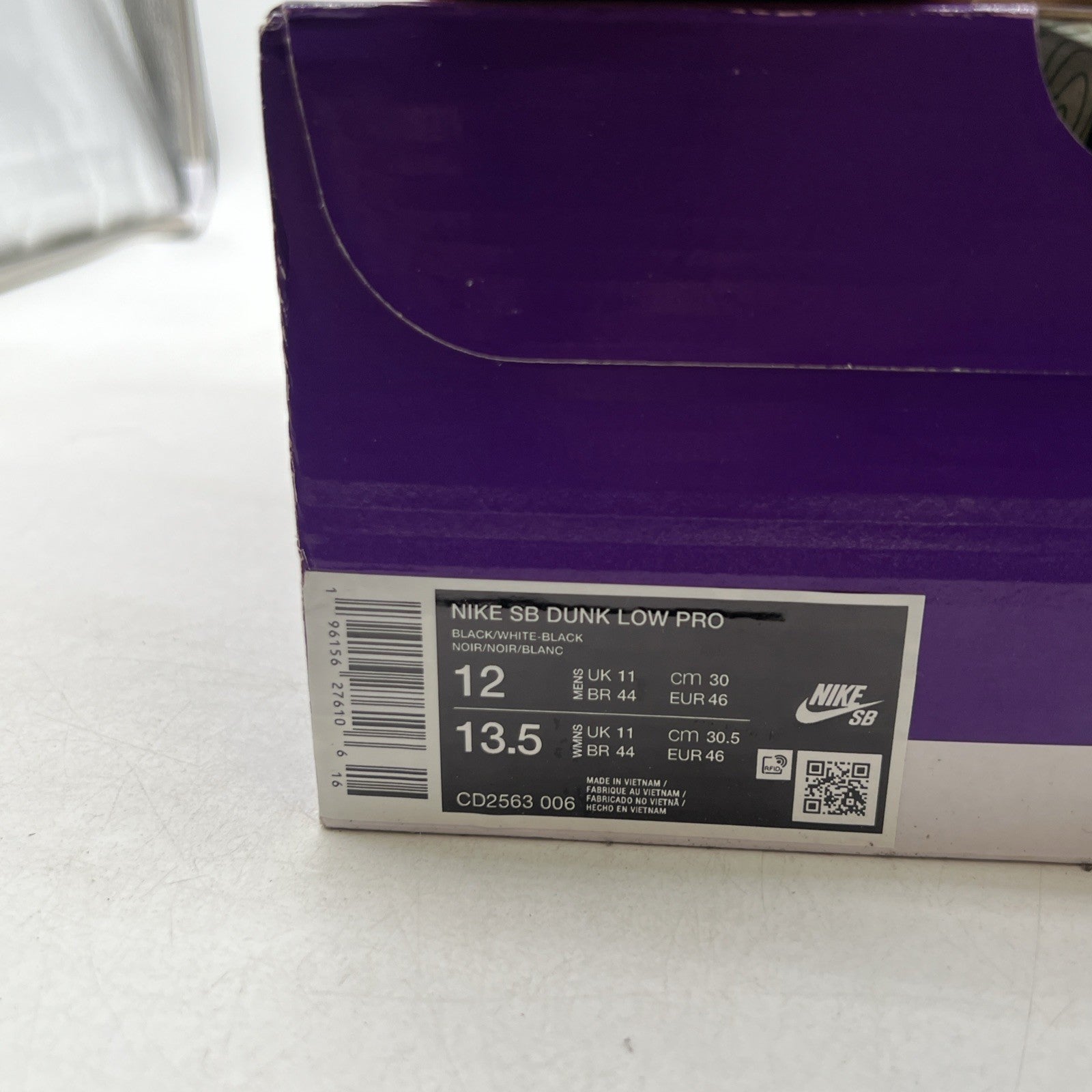 Size 12 - Nike Dunk Low SB Black Gum (CD2563-006)