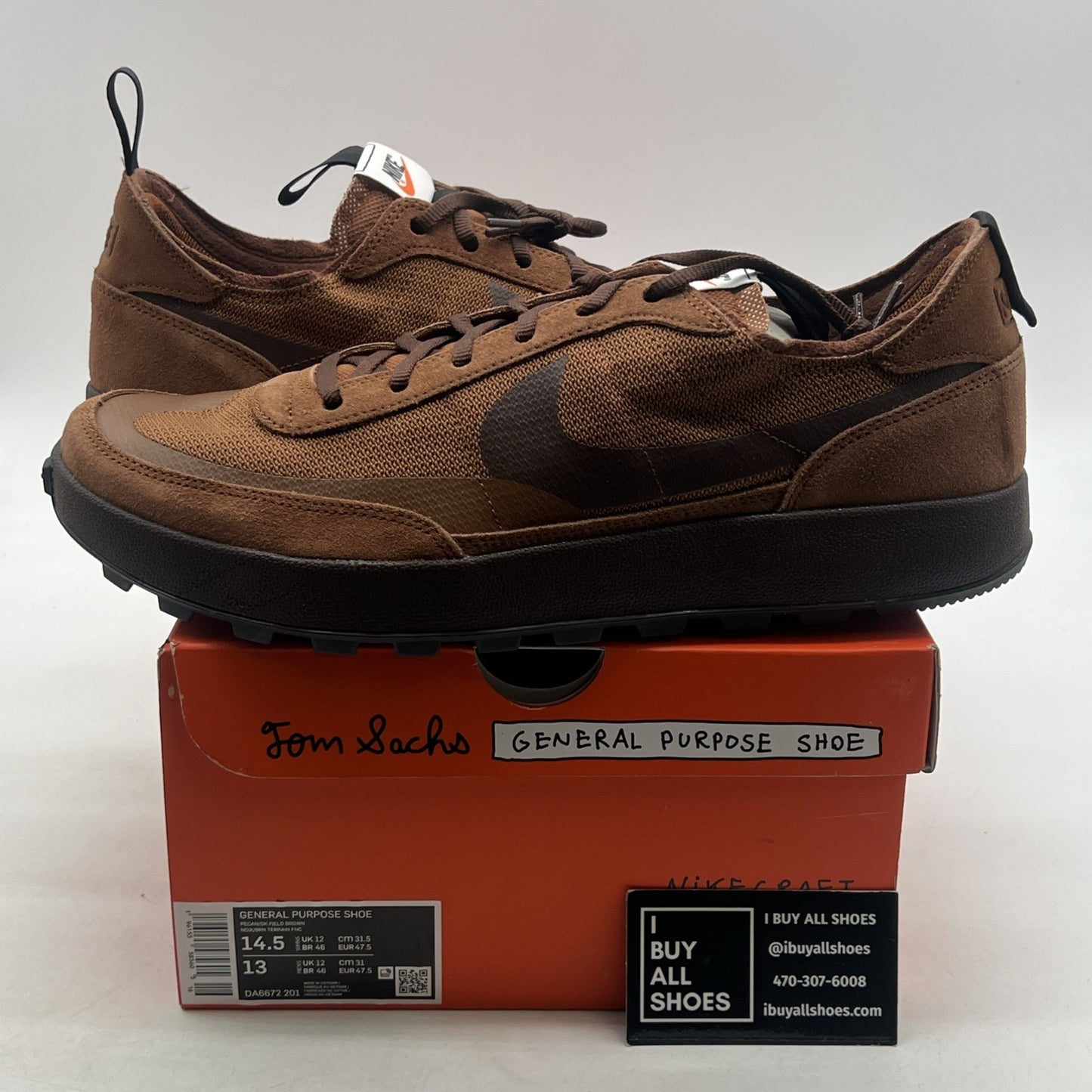 Size 14.5 - Nike x Tom Sachs NikeCraft General Purpose Shoes (DA6672-201)
