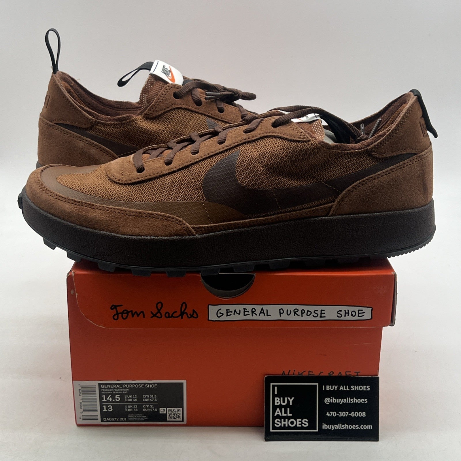 Size 14.5 - Nike x Tom Sachs NikeCraft General Purpose Shoes (DA6672-201)