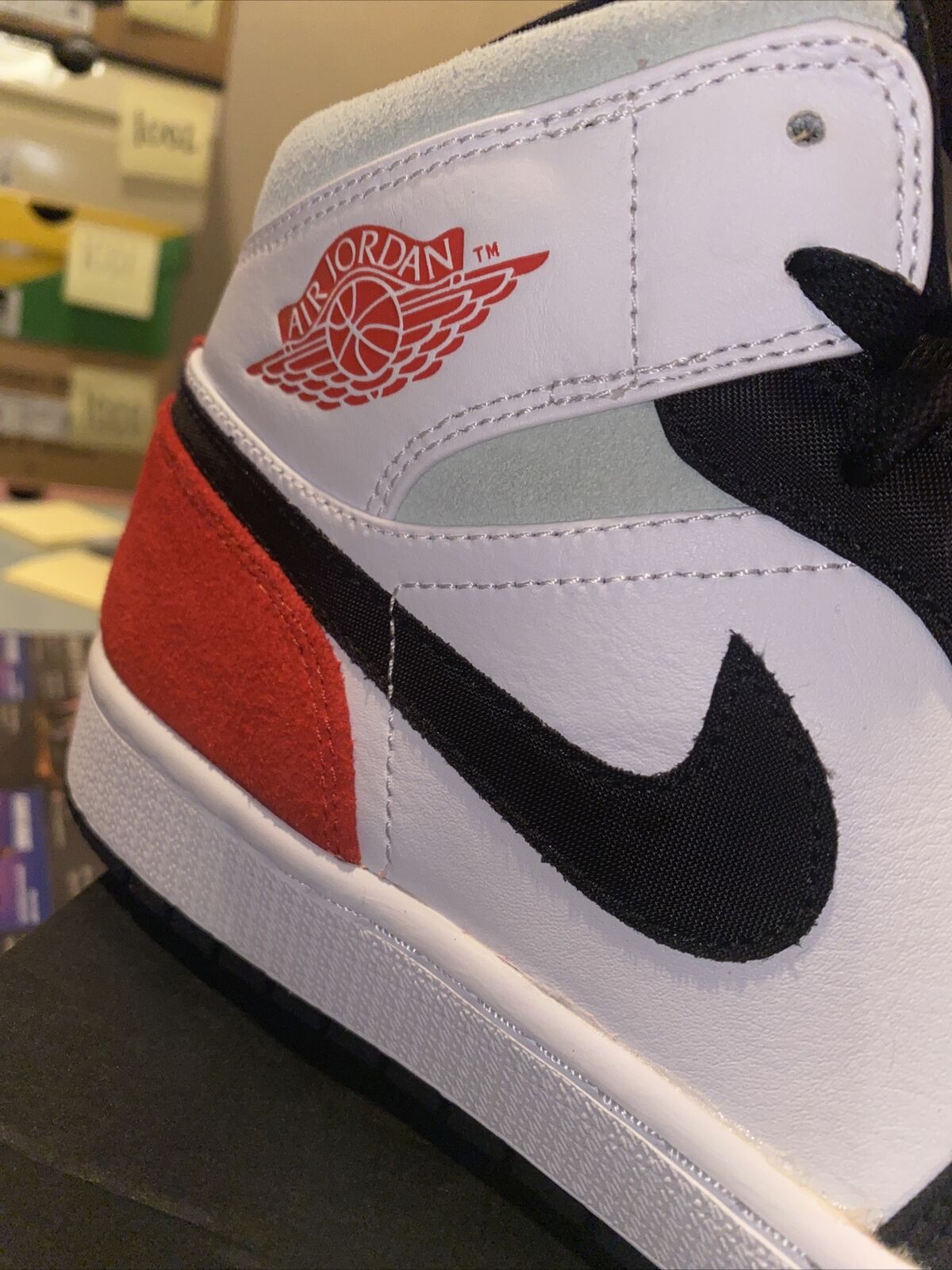 Size 10 - Jordan 1 Mid SE Red Black Toe 2020