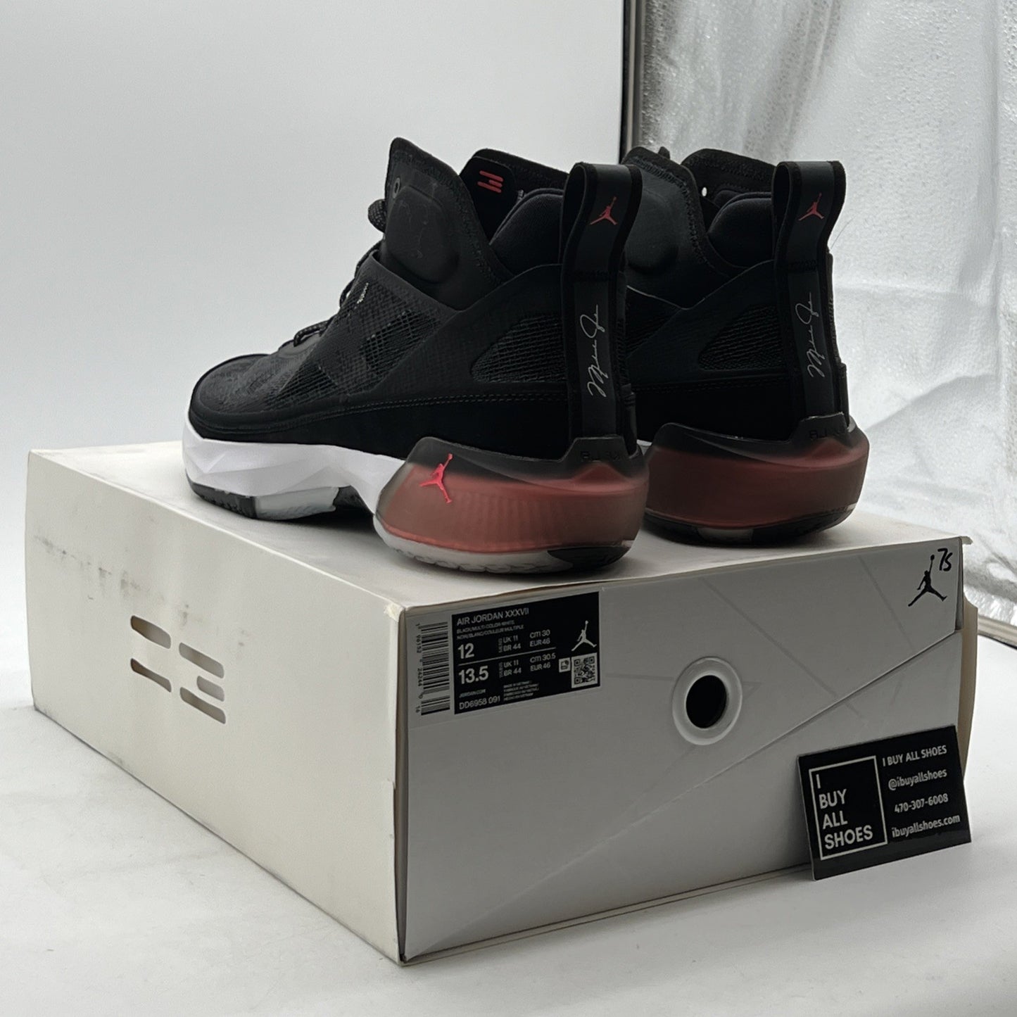 Size 12 - Air Jordan 37 Black Hot Punch (DD6958-091)