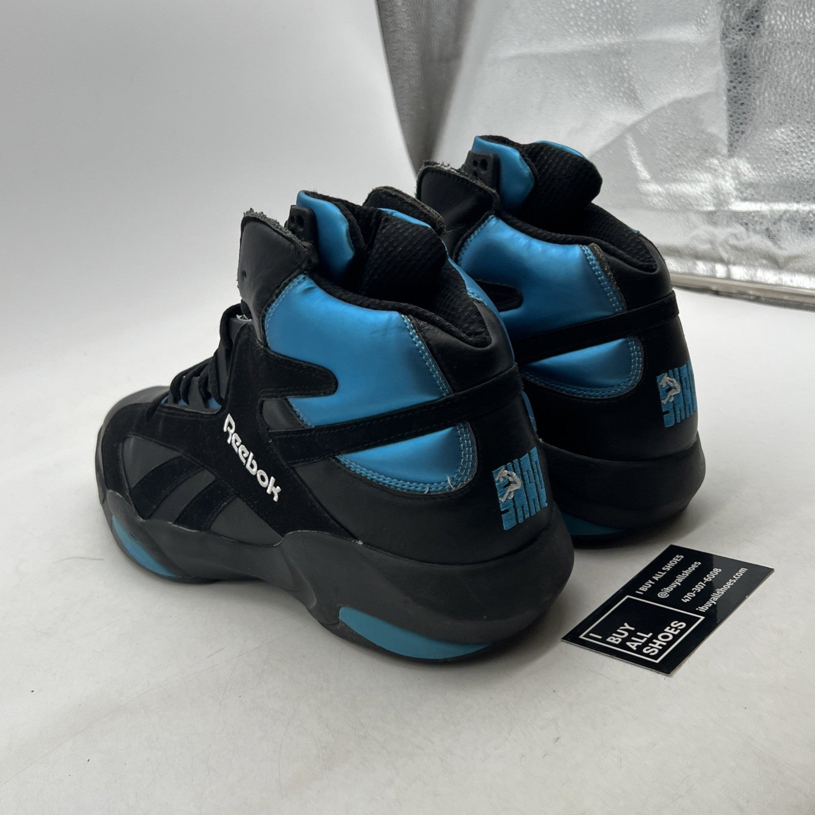 Size 13 - Reebok Shaq Attaq 2013 Black Azure (V55083)