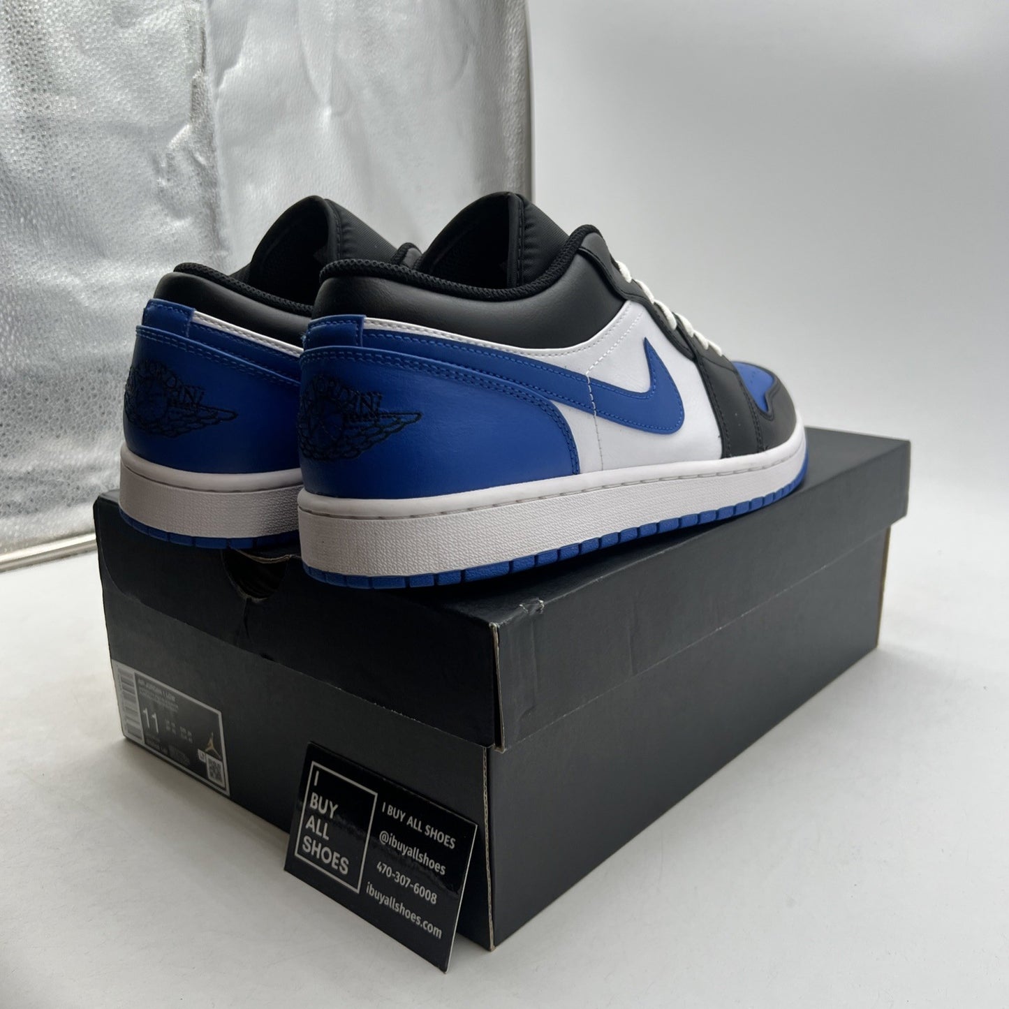 Size 11 - Air Jordan 1 Low Alternate Royal Toe (553558-140)