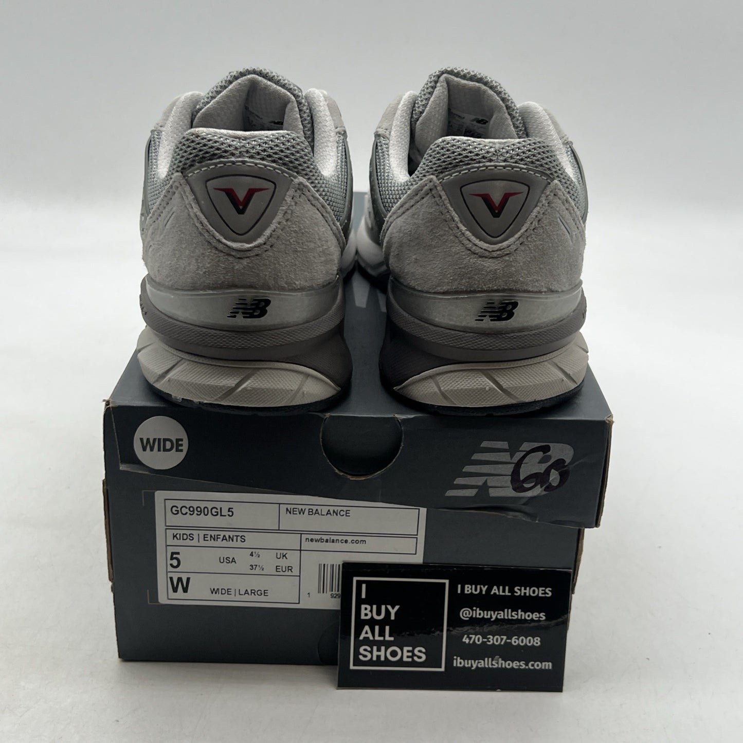 Size 5 - New Balance 990v5 Athletic Comfort Running Shoes (GC990GL5)