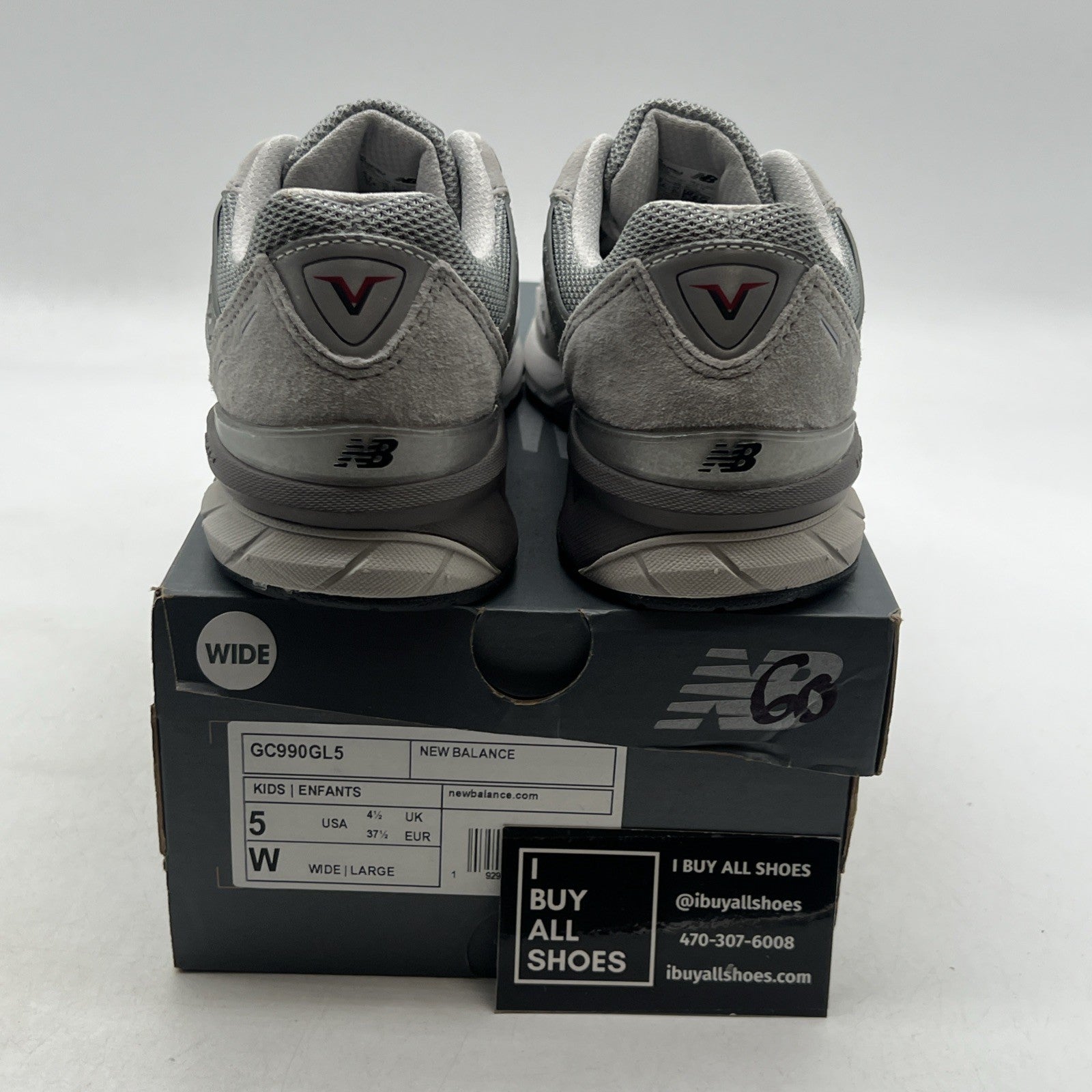 Size 5 - New Balance 990v5 Athletic Comfort Running Shoes (GC990GL5)