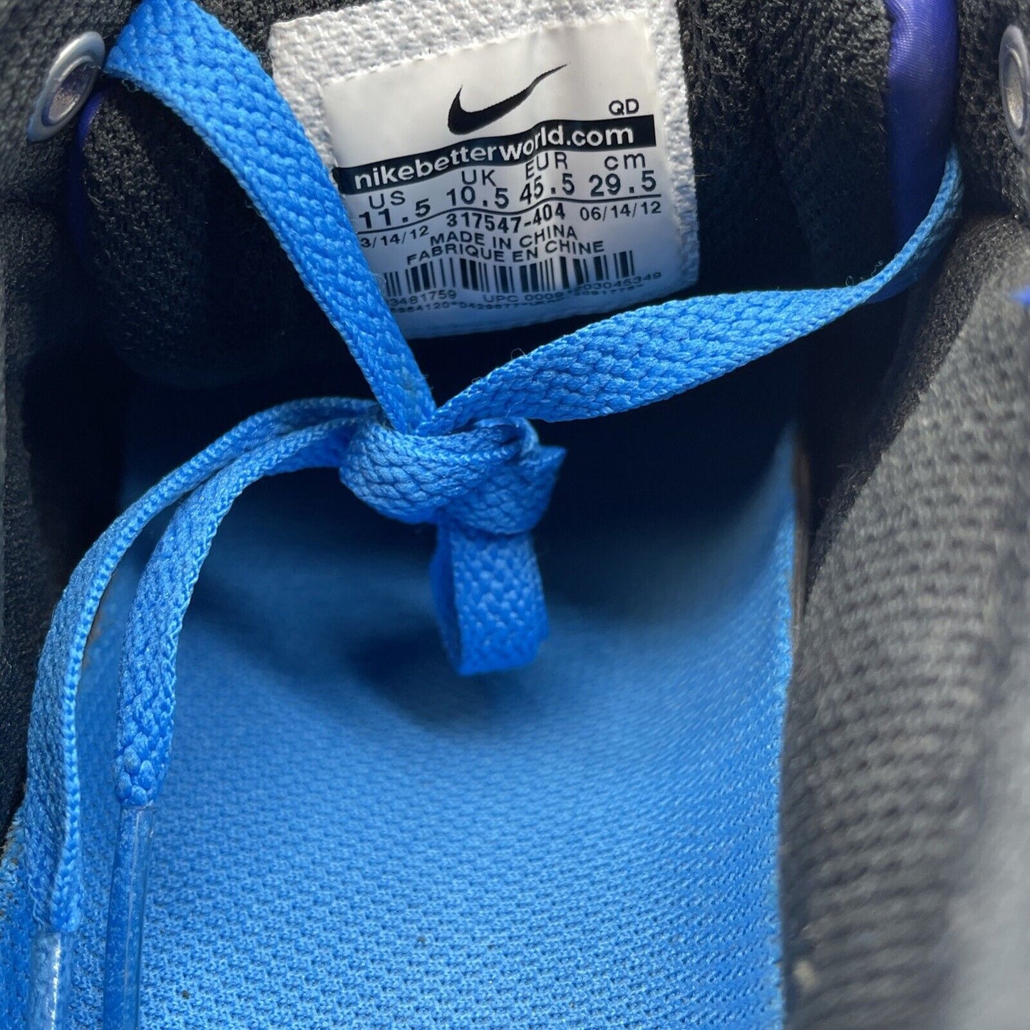 Size 11.5 - Nike Shox Deliver Royal Blue Black Suede Leather (317547-404)