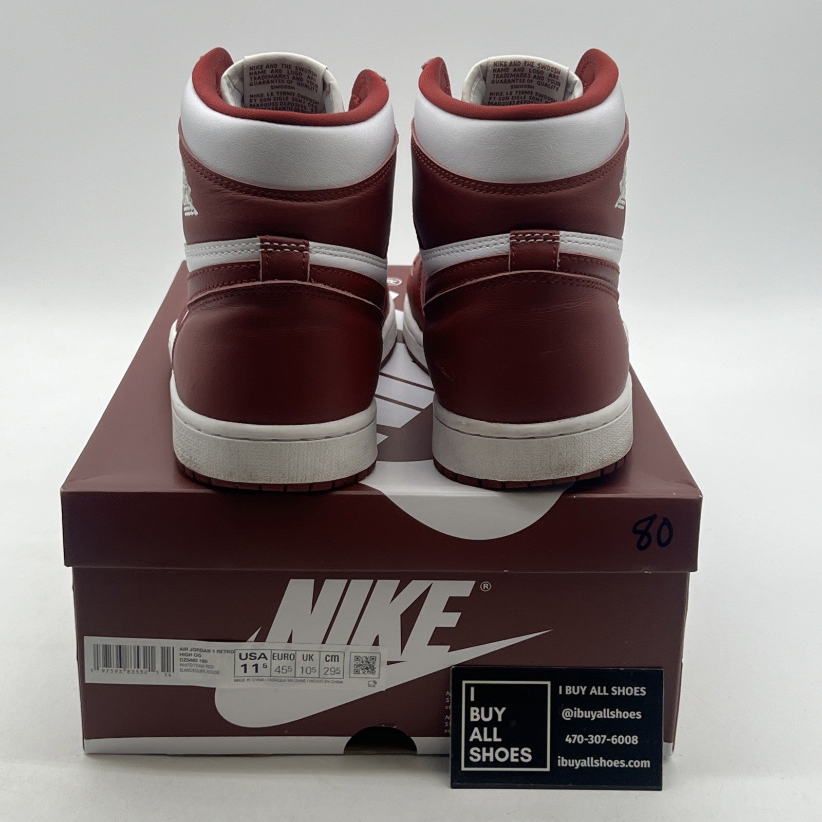 Size 11.5 - Air Jordan 1 Retro OG High Artisanal Red (DZ5485-160)