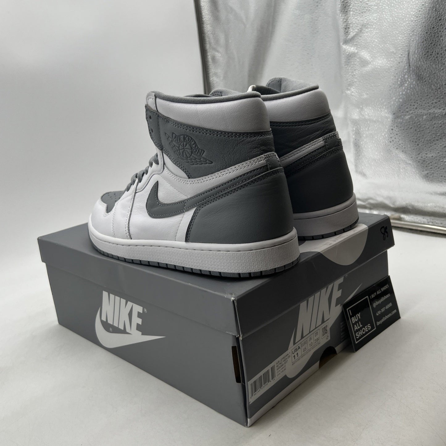 Size 11 - Air Jordan 1 Retro High OG Stealth (555088-037)
