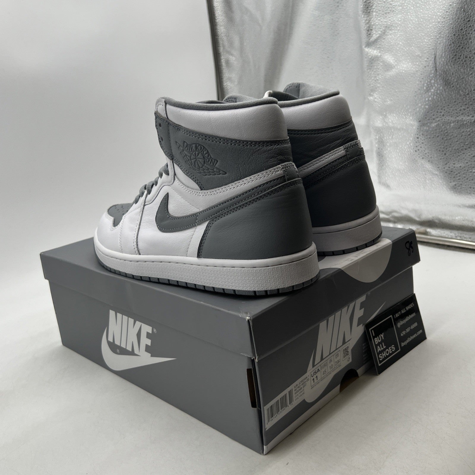 Size 11 - Air Jordan 1 Retro High OG Stealth (555088-037)