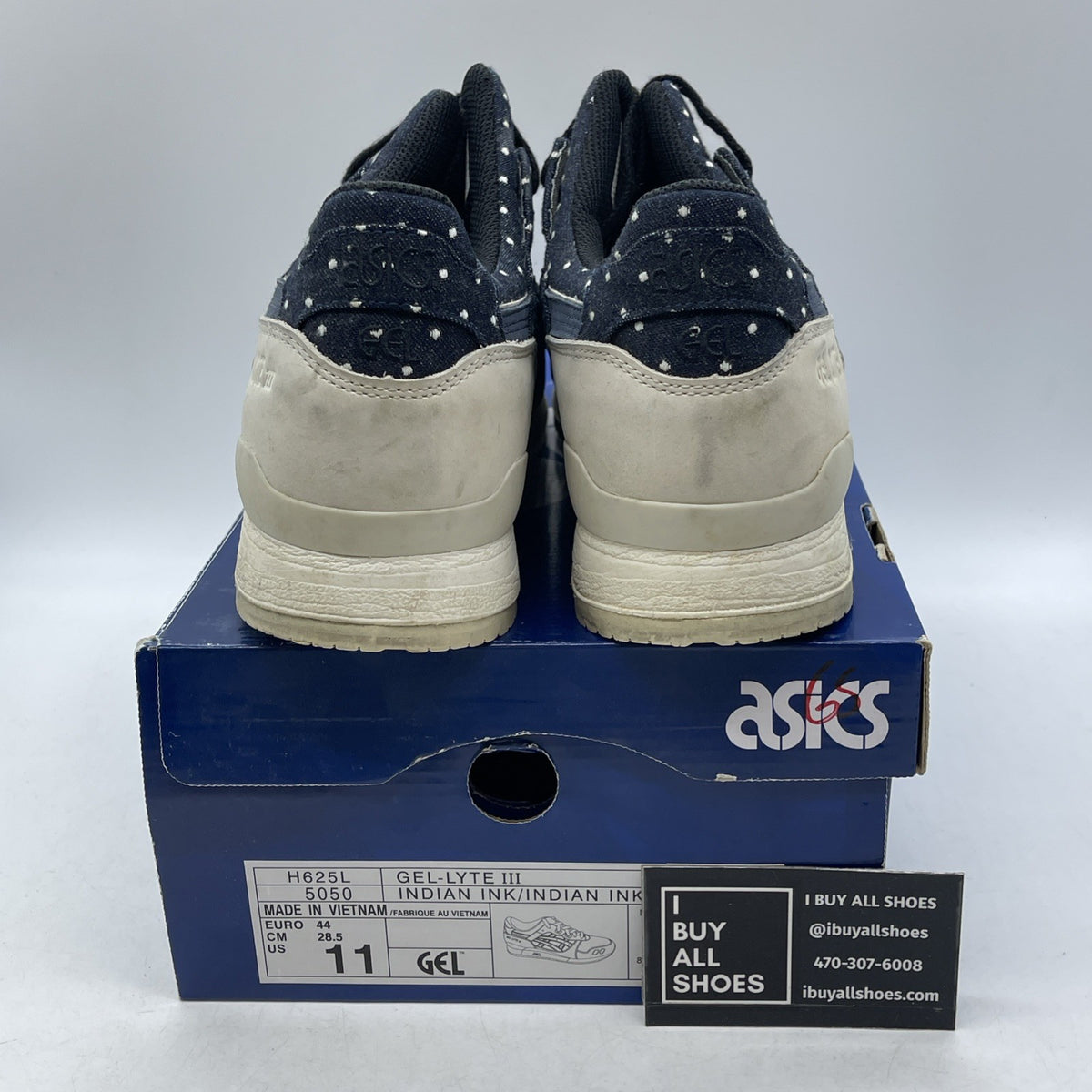 Size 11 - Asics Gel-Lyte III Japanese Denim Indian (H625L5050)