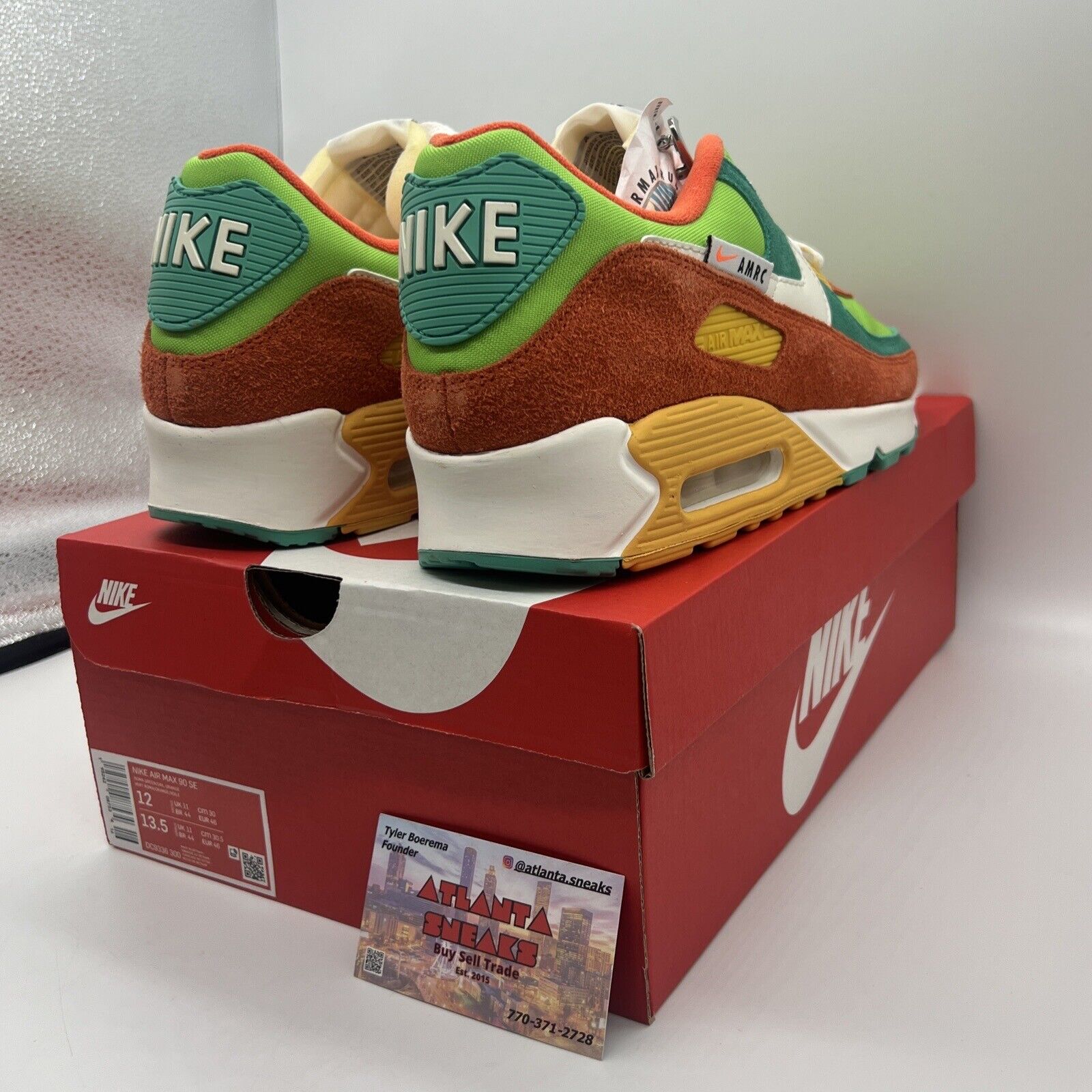 Size 12 - Nike Air Max 90 SE Running Club - Roma Green 2021