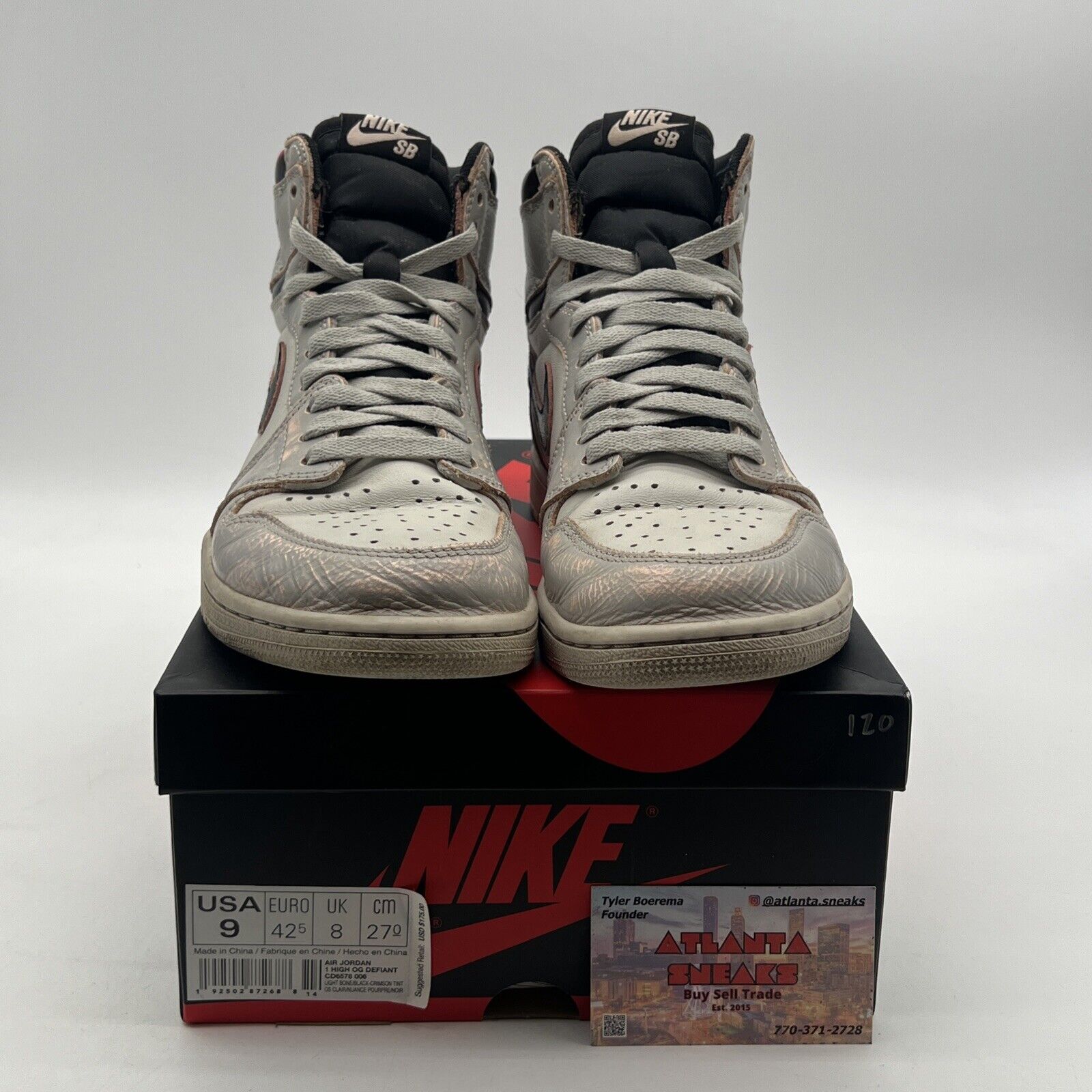 Size 9 - Air Jordan 1 Retro SB High NYC to Paris (CD6579-006)