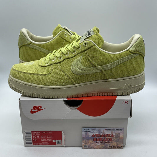 Size 10.5 - Nike Stussy x Air Force 1 Low Fossil Green Suede (CZ9084-200)