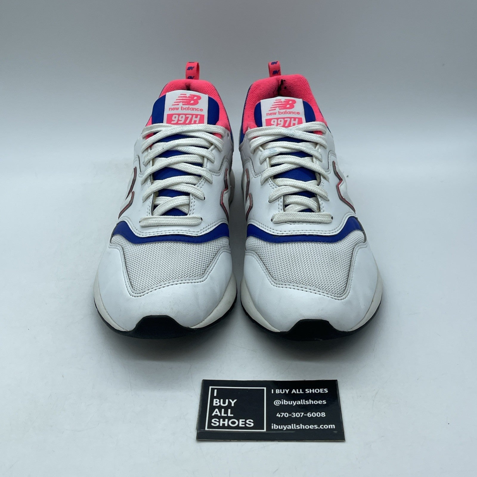 Size 10 - New Balance 997 White Pink Blue (CM997HAJ)