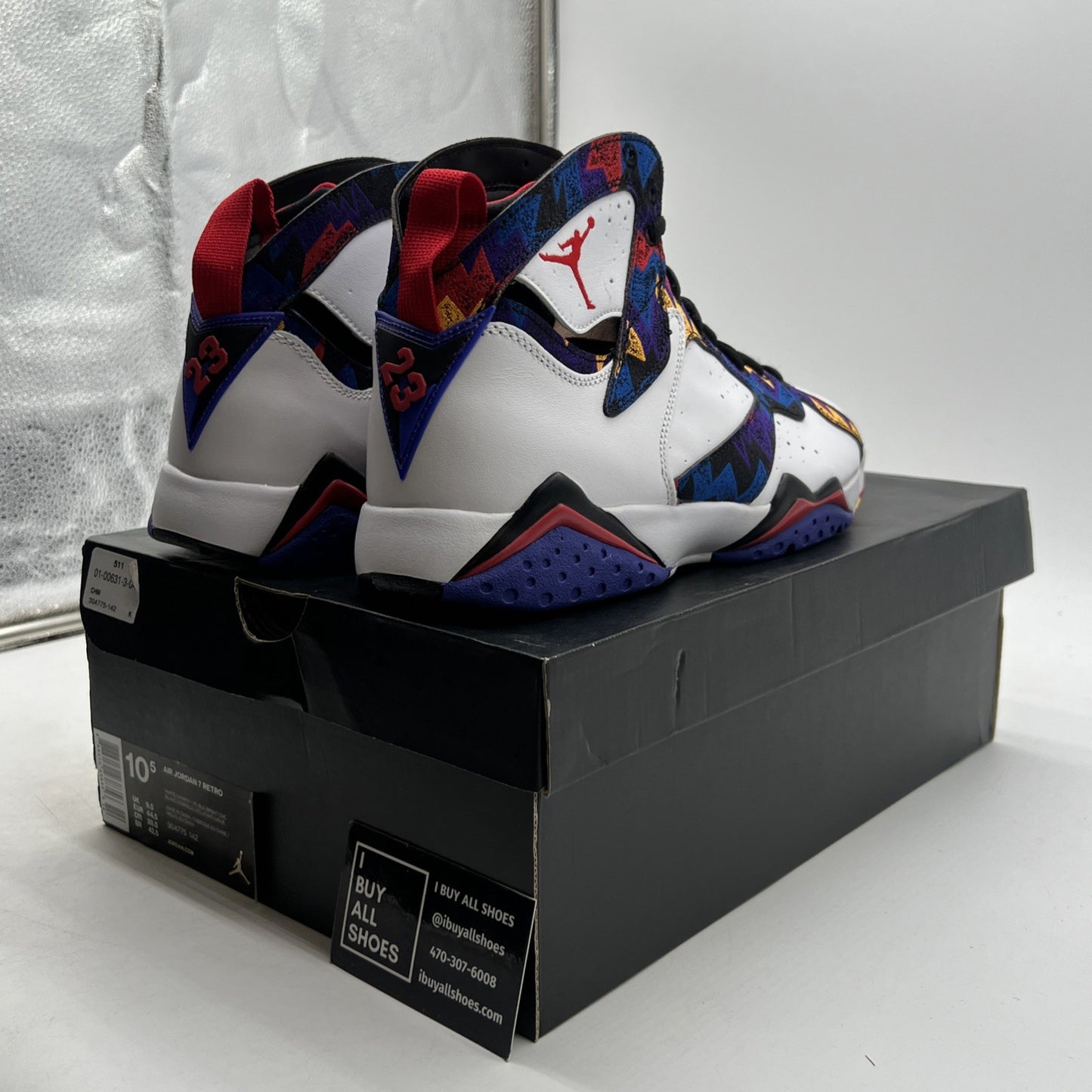 Size 10.5 - Air Jordan 7 Retro Sweater (304775-142)