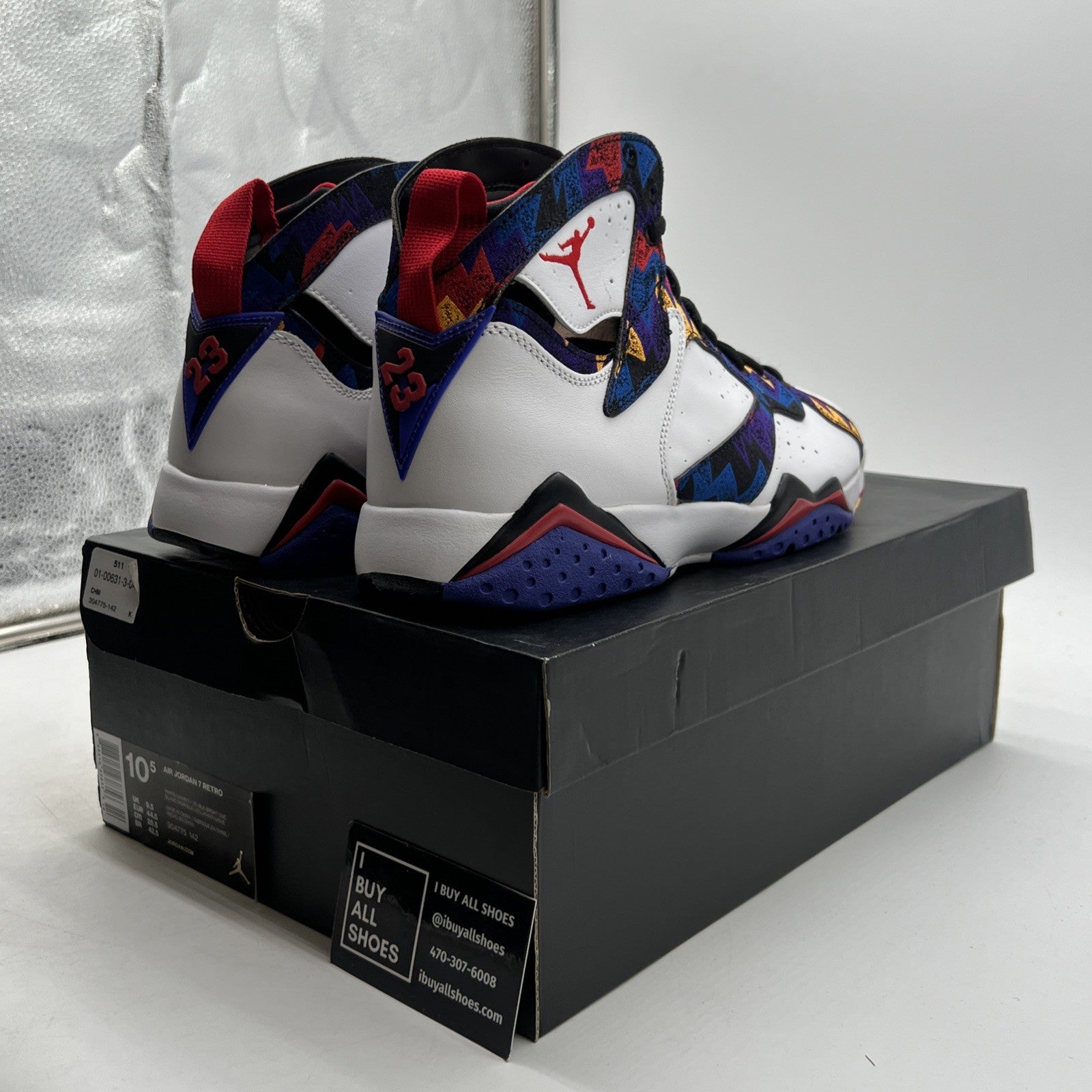 Size 10.5 - Air Jordan 7 Retro Sweater (304775-142)