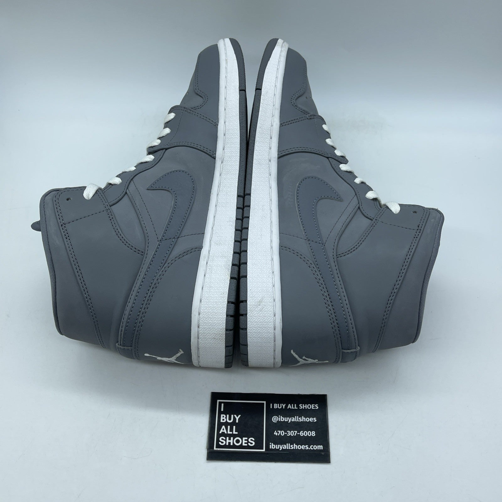Size 11 - Air Jordan 1 Retro Mid Cool Grey Suede Leather (554724-014)