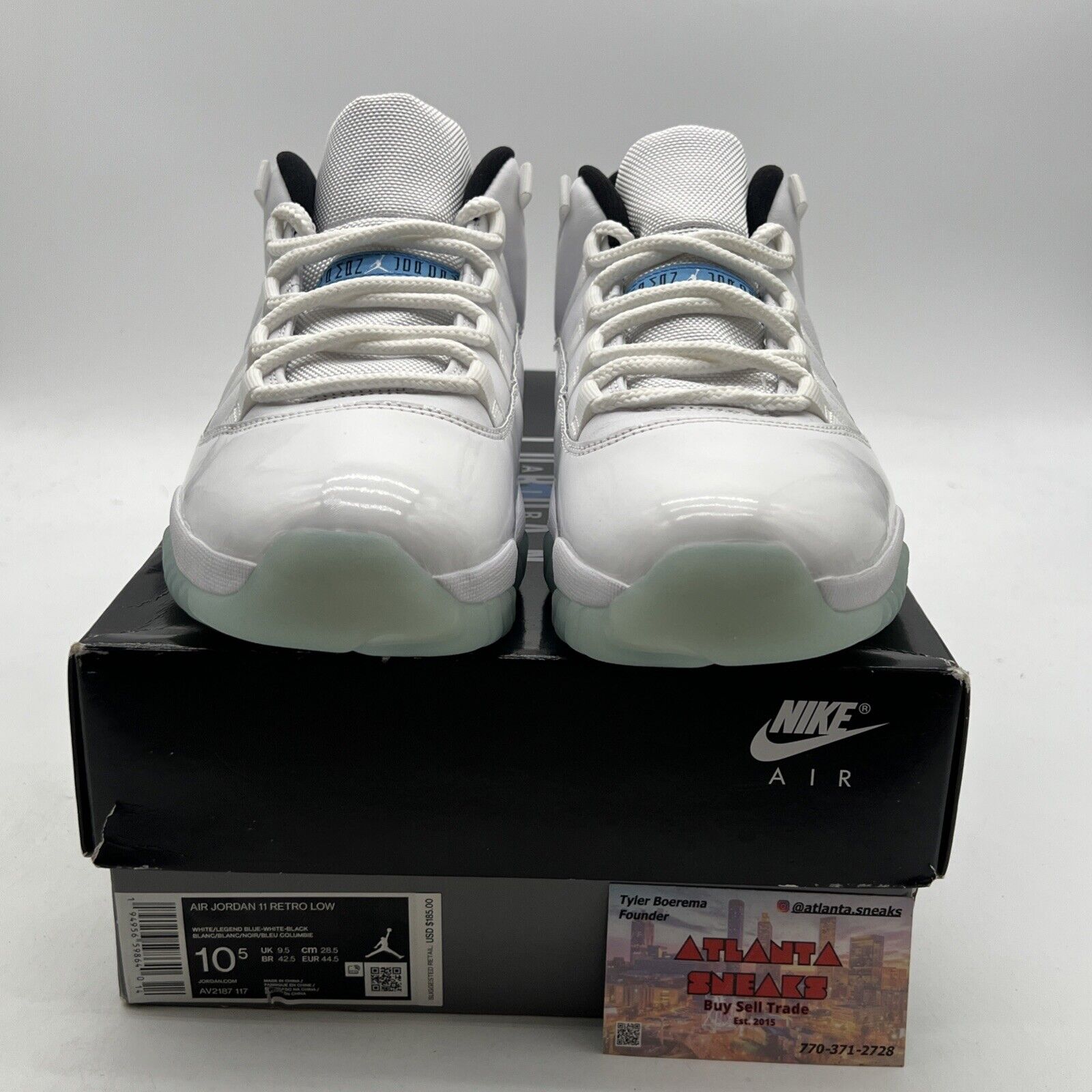 Size 10.5 - Air Jordan 11 Retro Low Legend Blue (AV2187-117)