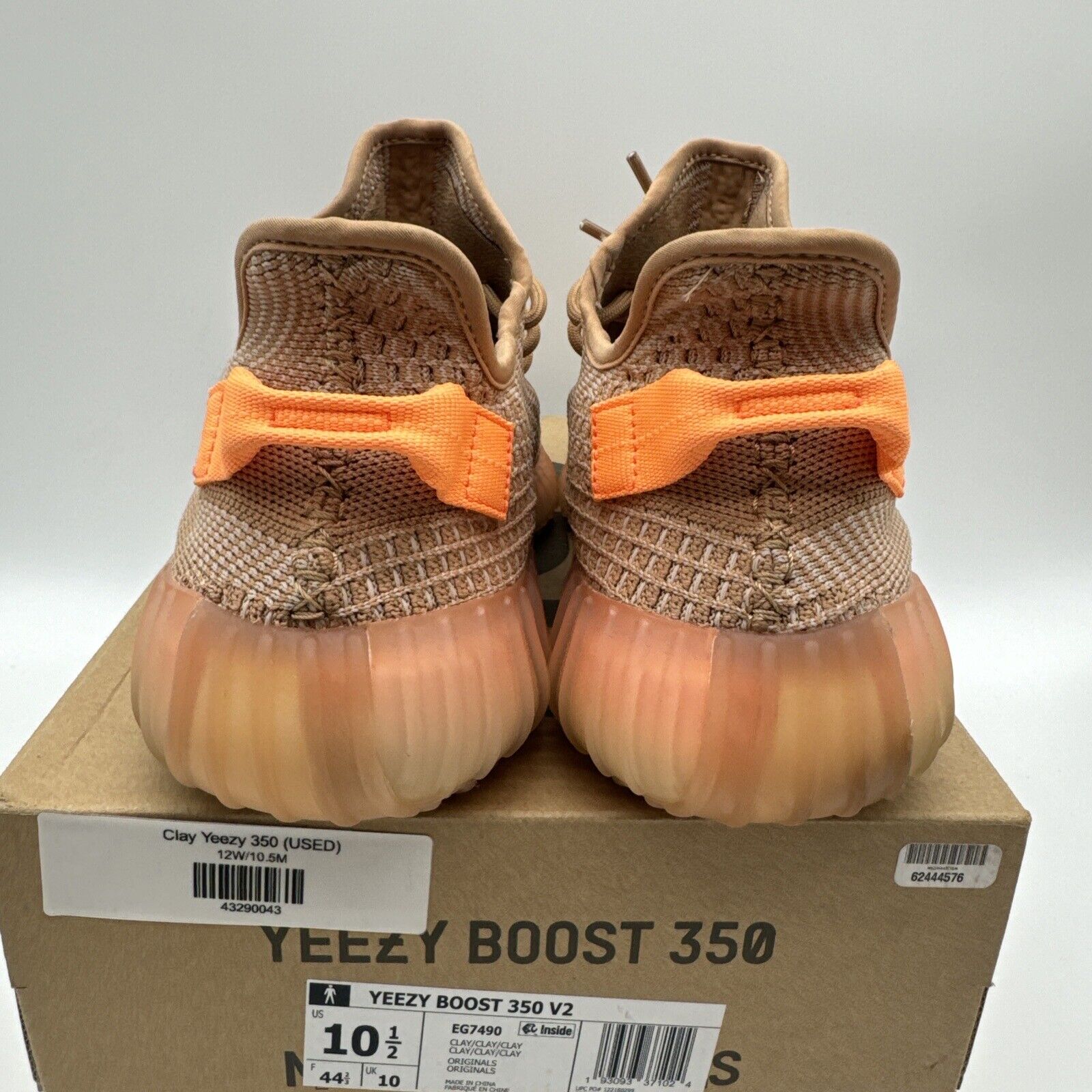 Size 10.5 - adidas Yeezy Boost 350 V2 Clay 2019 Orange Icy Soles Creamsicle