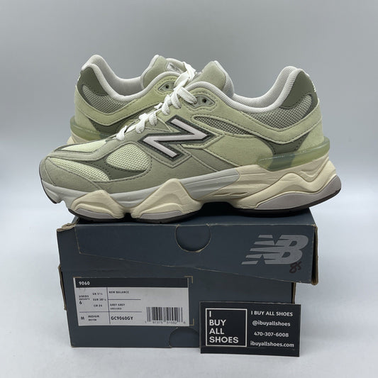 Size 6Y - New Balance 9060 Wide NB Olivine Green Suede (GC9060GY)