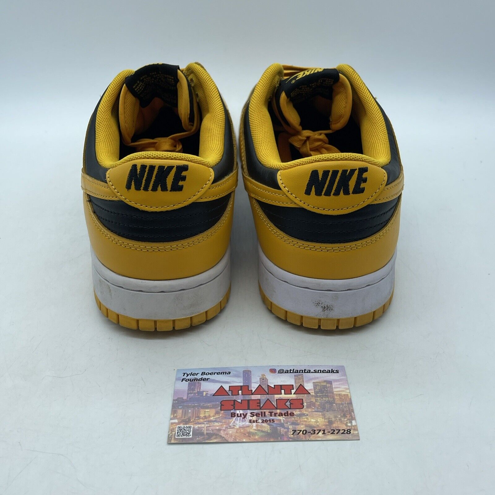 Size 12 - Nike Dunk Low Goldenrod Yellow Black White Leather (DD1391-004)