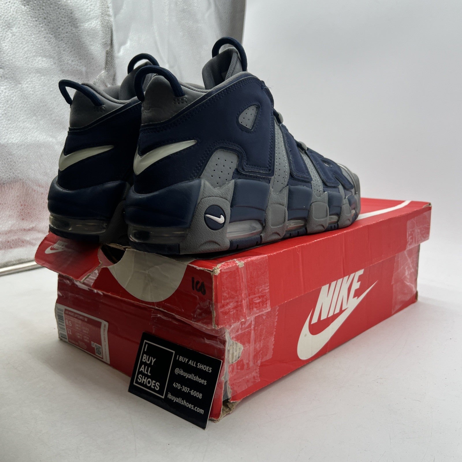 Size 9.5 - Nike Air More Uptempo Georgetown (921948-003)
