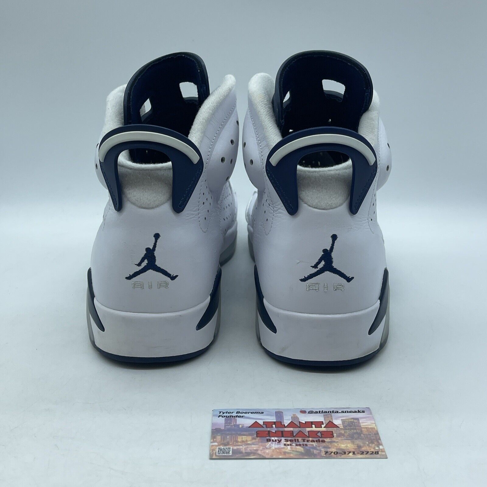 Size 12 - Jordan 6 Retro Midnight Navy White Leather (CT8529-141)