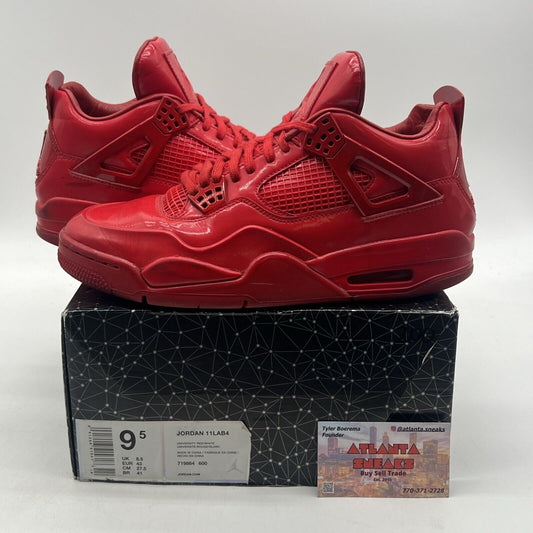 Size 9.5 - Air Jordan 4 Retro 11Lab4 - Red (719864-600)