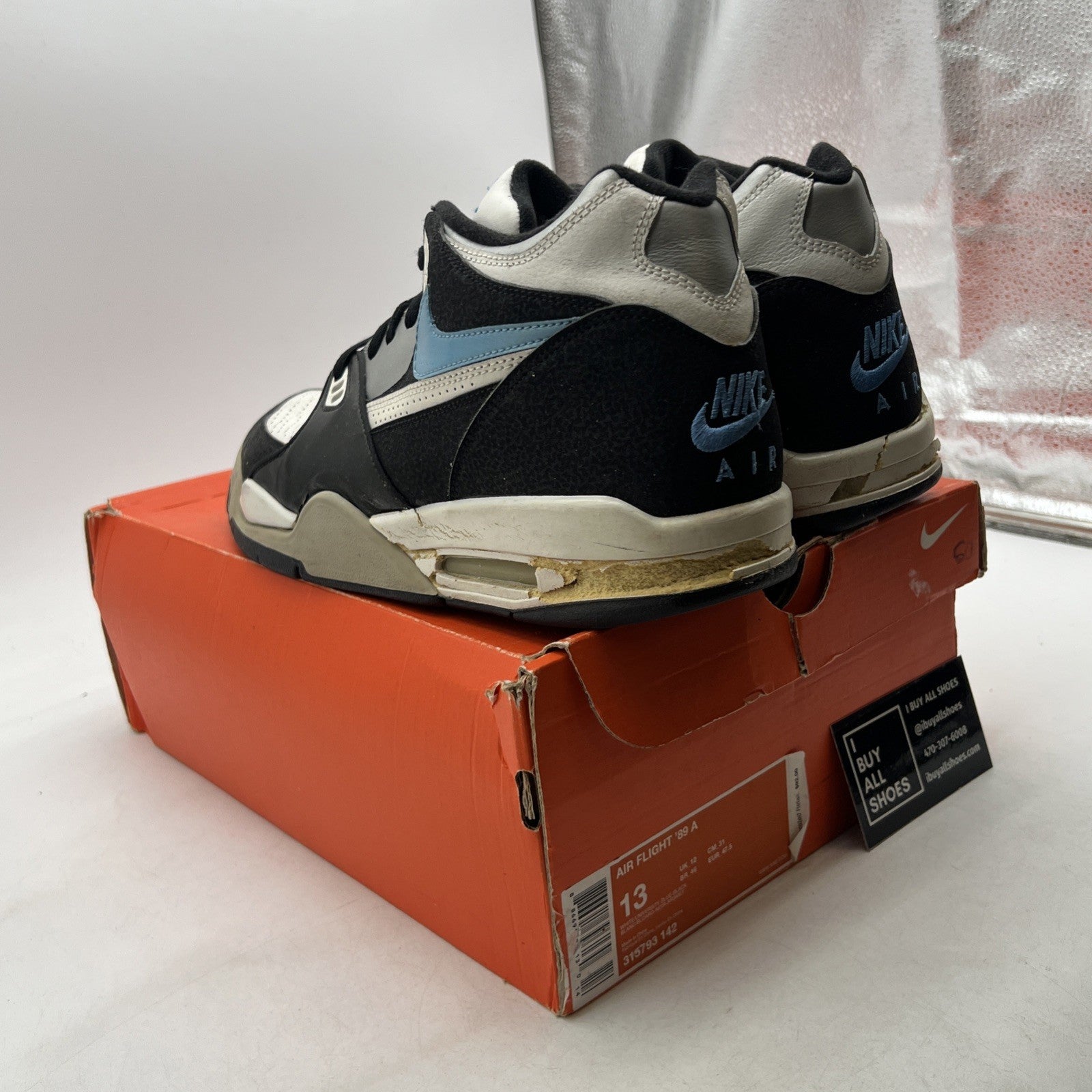 Size 13 - Nike Air Flight 89 A White (315793-142)