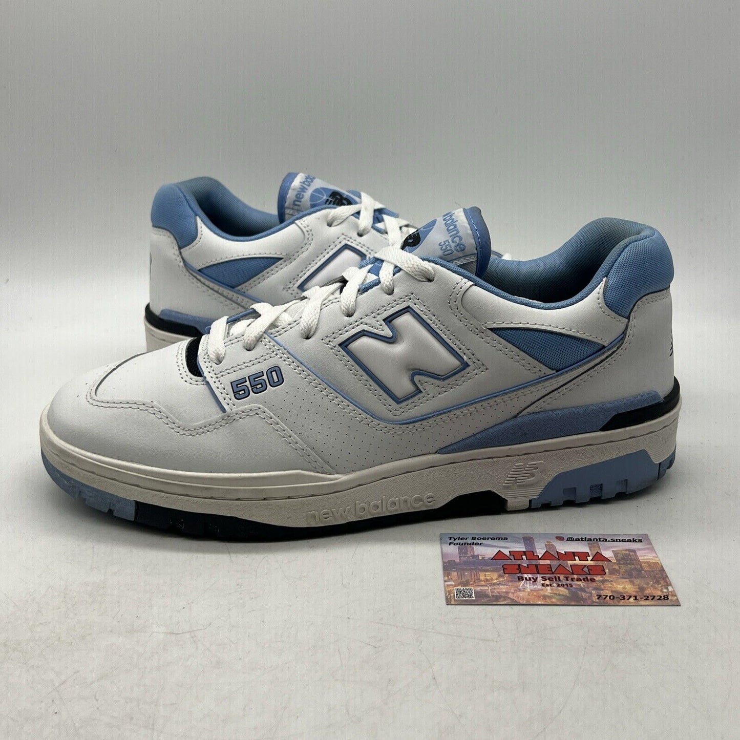 Size 10.5 - New Balance 550 Team Carolina Blue Black Leather (BB550HL1)