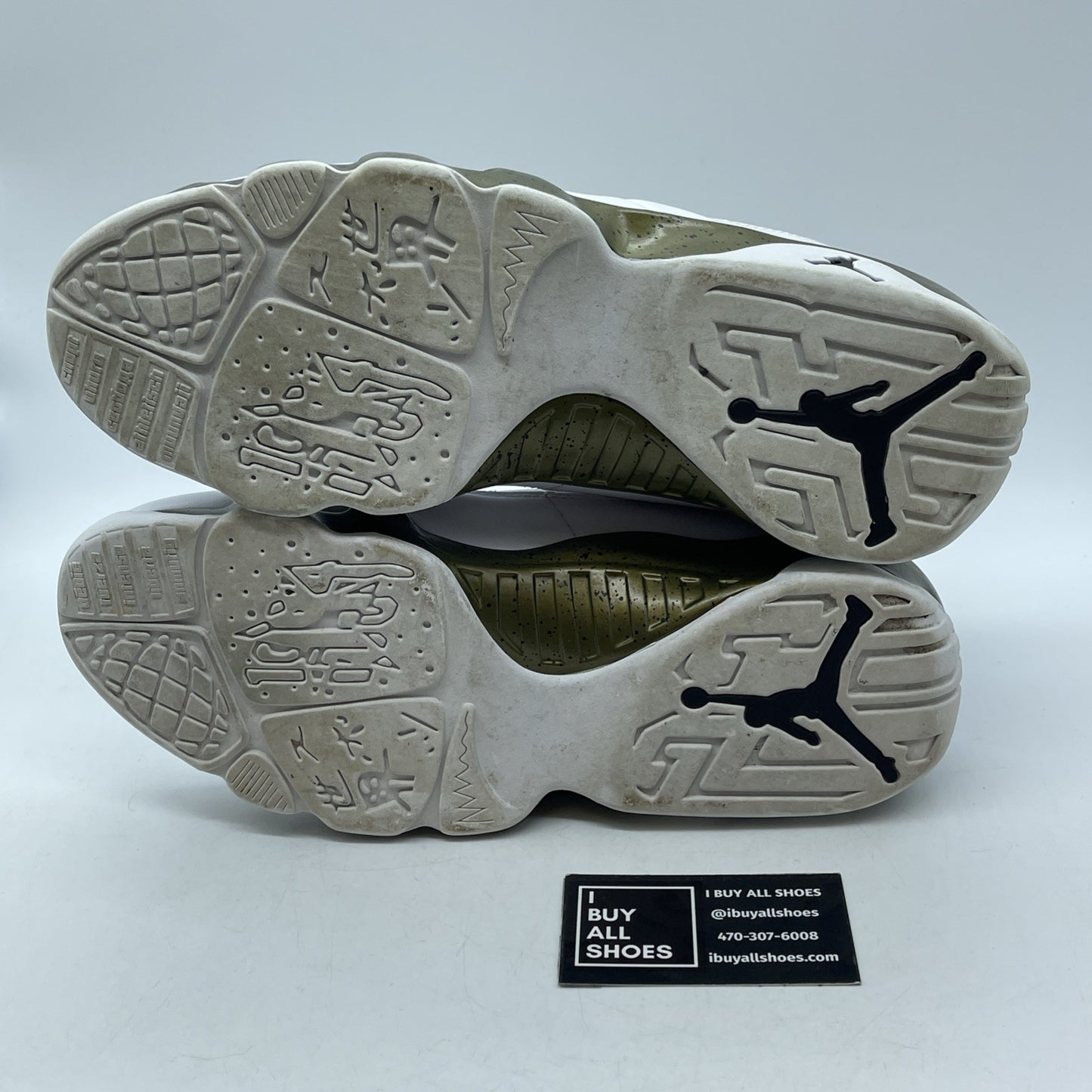 Size 11 - Air Jordan 9 Retro Statue White Green Leather (302370-109)