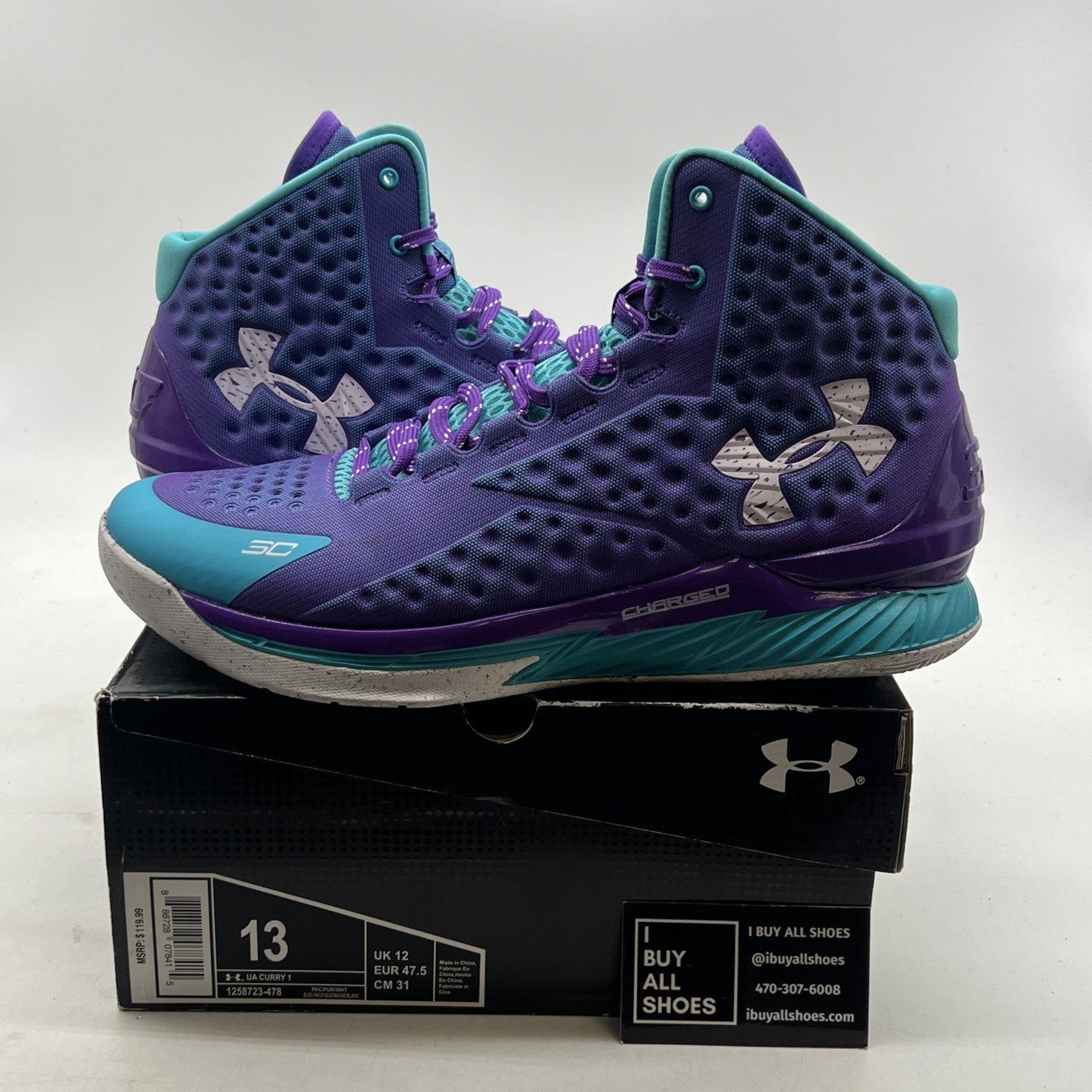 Size 13 - Under Armour Curry 1 Father to Son (1258723-478)